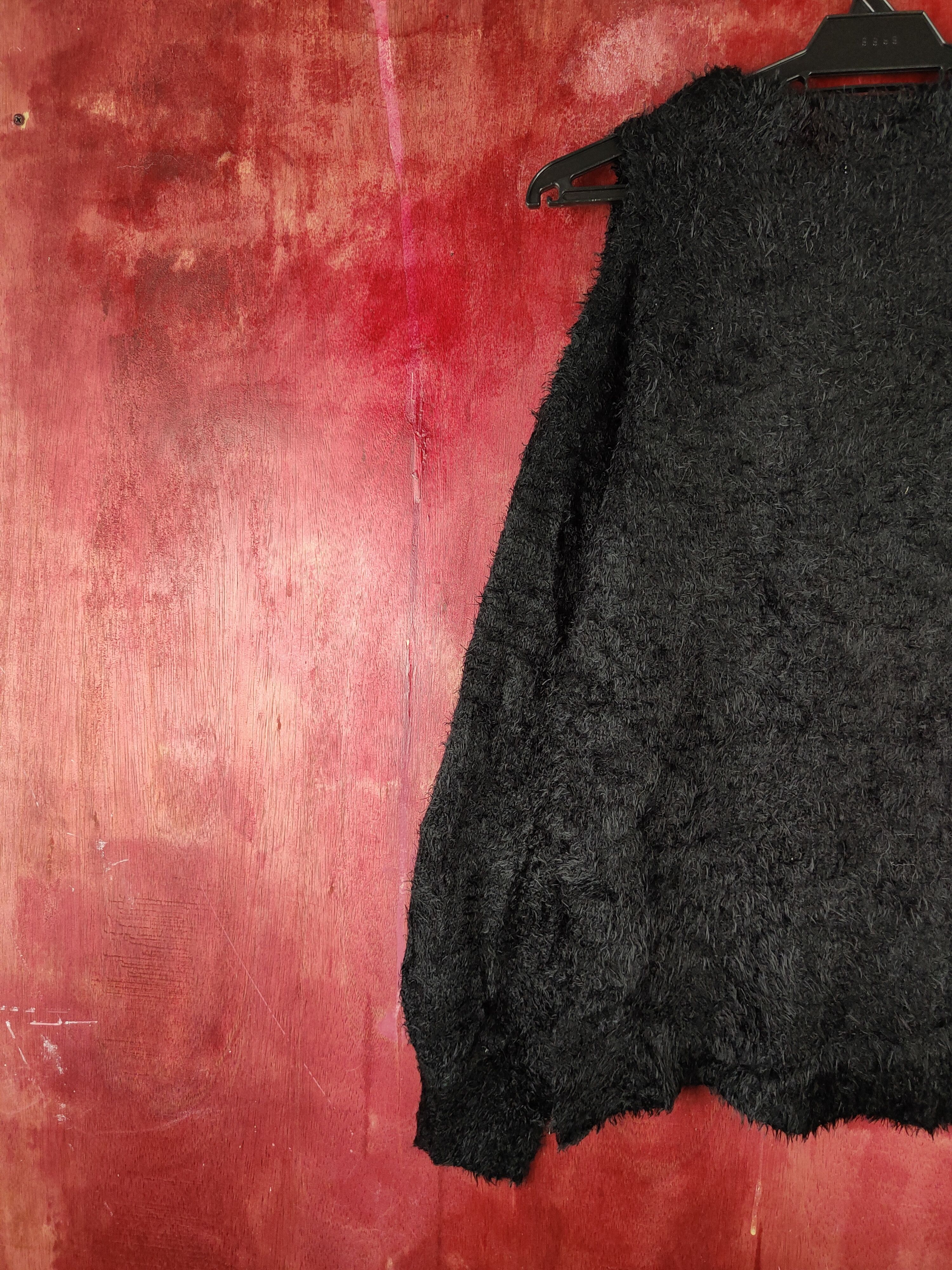 Japanese Brand × Vintage Spray Premium Black Fur Mohair Knitwear ❌ HOT STUFF Size M / US 6-8 / IT 42-44 - 10 Thumbnail