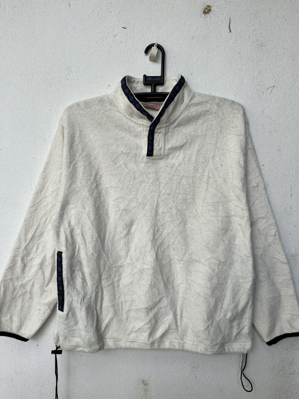 Japanese Brand 🔥Macalister White Fleece With Navajo Motive Strap Neck Size US M / EU 48-50 / 2 - 1 Thumbnail