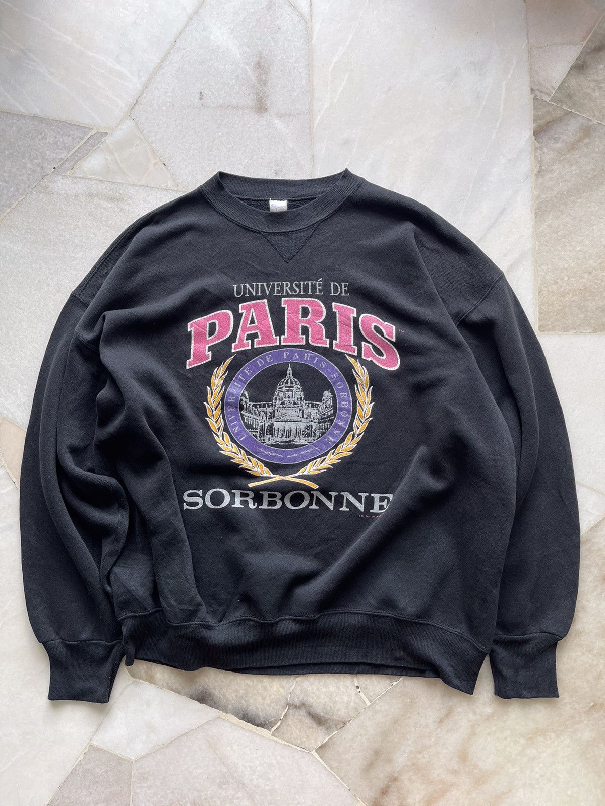 Champion × Vintage 1980s Champion Universite De Paris Sorbonne Sweatshirt Size US XL / EU 56 / 4 - 14 Thumbnail