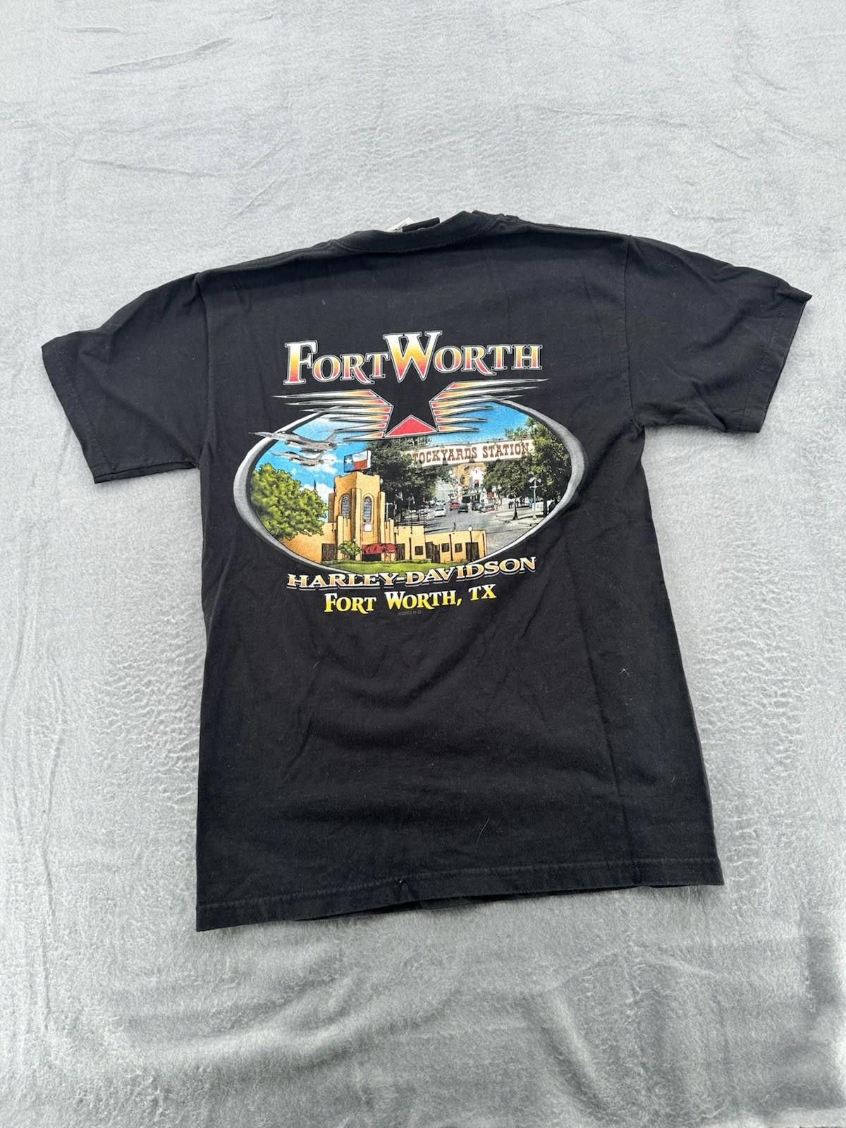 Other Harley Davidson T-Shirt Fort Worth Stockyards 2000 Size ONE SIZE - 6 Thumbnail