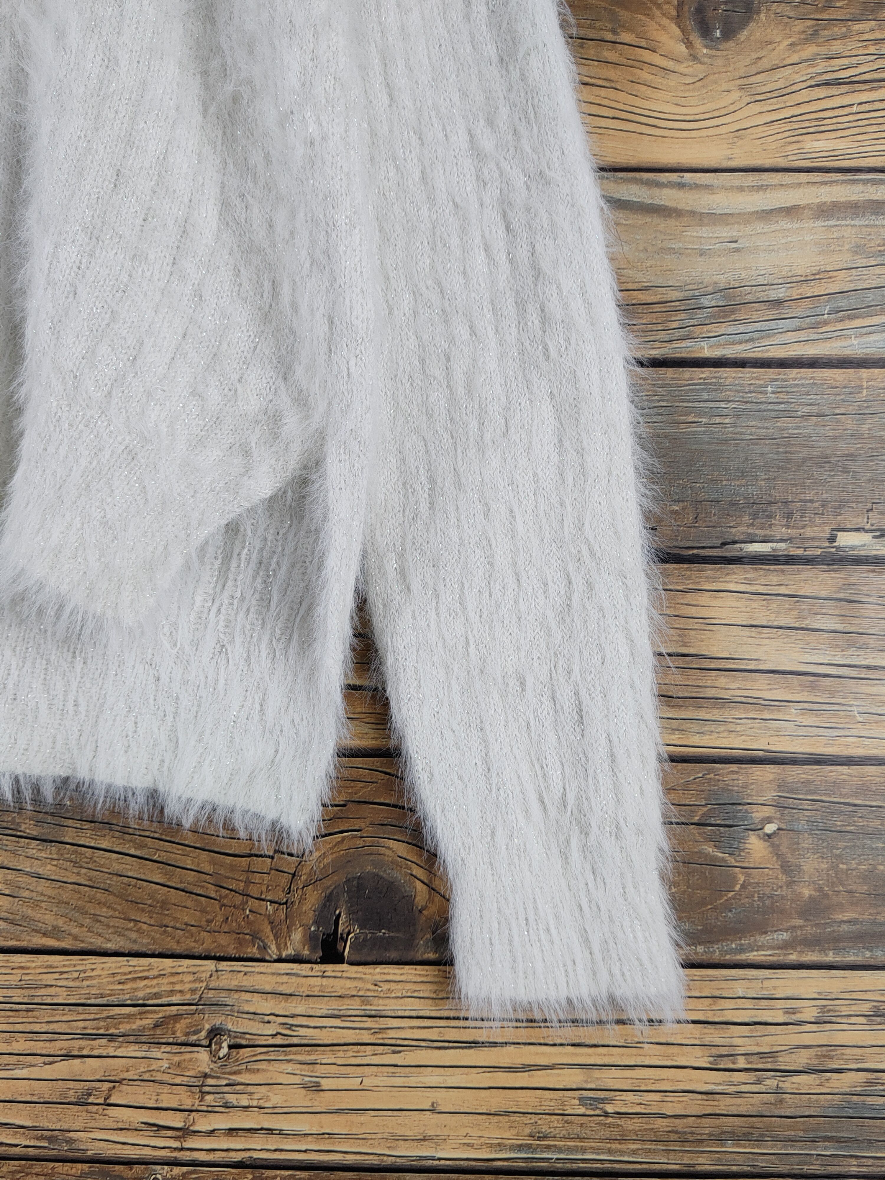 Japanese Brand OZOC Ivory Shag Shaggy Fur Mohair Knitwear #1944 Size XS / US 0-2 / IT 36-38 - 6 Thumbnail