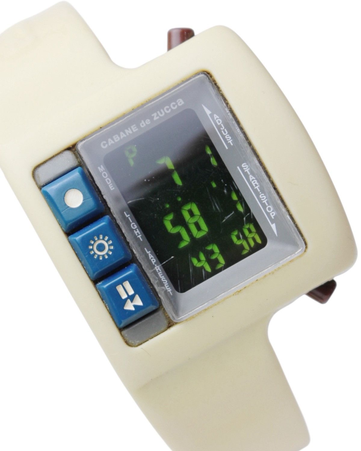 Issey Miyake × Seiko 1997 CABANE DE ZUCCA SEIKO LE CHOCOLAT DIGITAL WATCH Size ONE SIZE - 4 Thumbnail