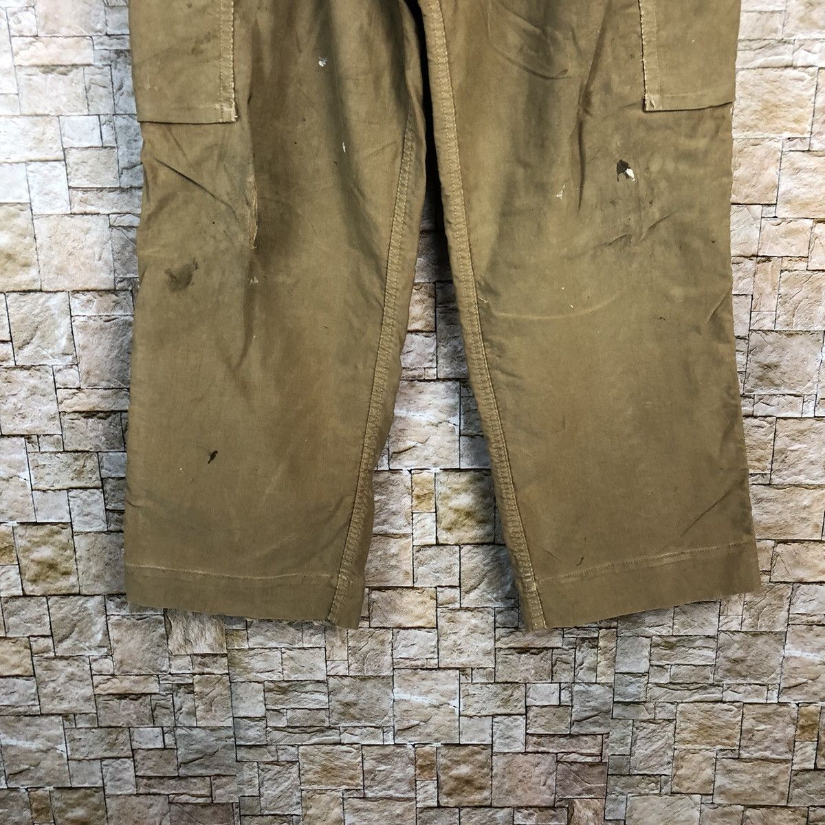 HOLLYWOOD RANCH MARKET D HRM Hollywood Ranch Market Brown ripped cargo Pants #A350 Size US 32 / EU 48 - 7 Thumbnail