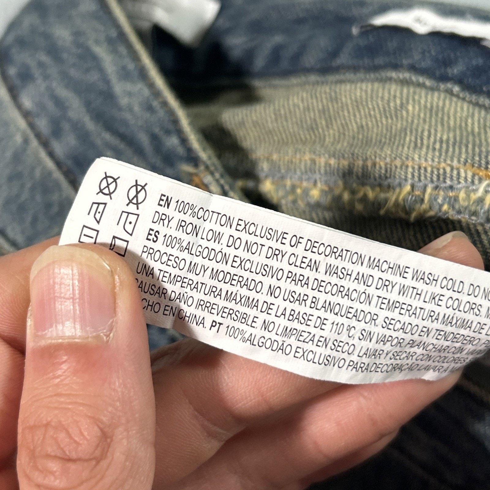 Forever 21 Tie Strap Beyond Baggy Jeans Ws 24 25x30 Wide Loose Grunge Size 25" / US 0 / IT 36 - 6 Thumbnail