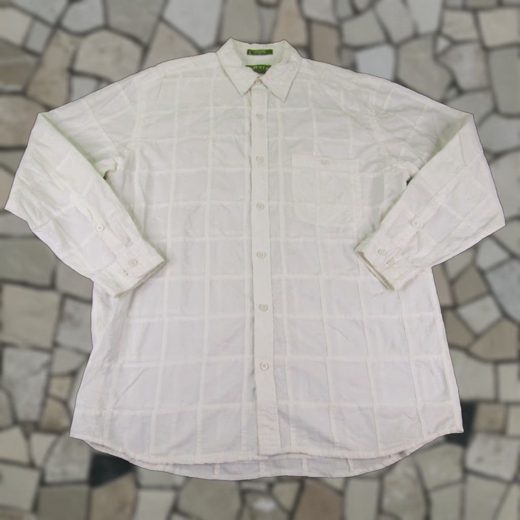 Orvis Orvis Shirt Men L White Plaid Quilted Button Up Outdoor Long Sleeve Cotton Size US L / EU 52-54 / 3 - 1 Thumbnail