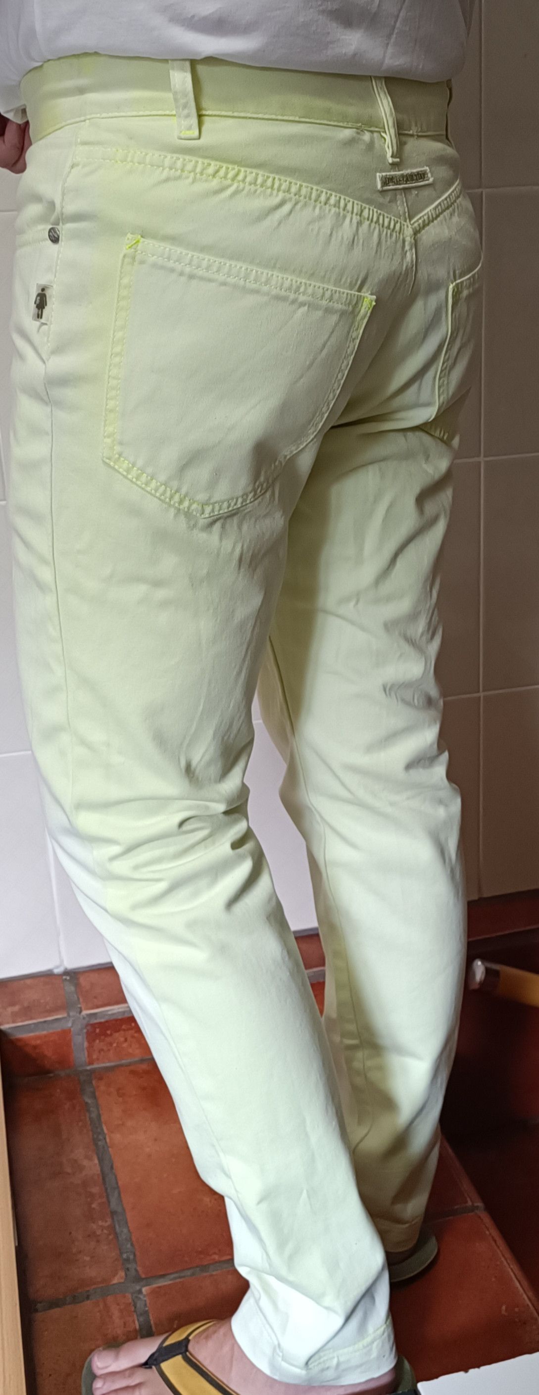 Jean Paul Gaultier Vintage - JPG Jeans Uomo - Fluor yellow pants Size US 30 / EU 46 - 3 Thumbnail