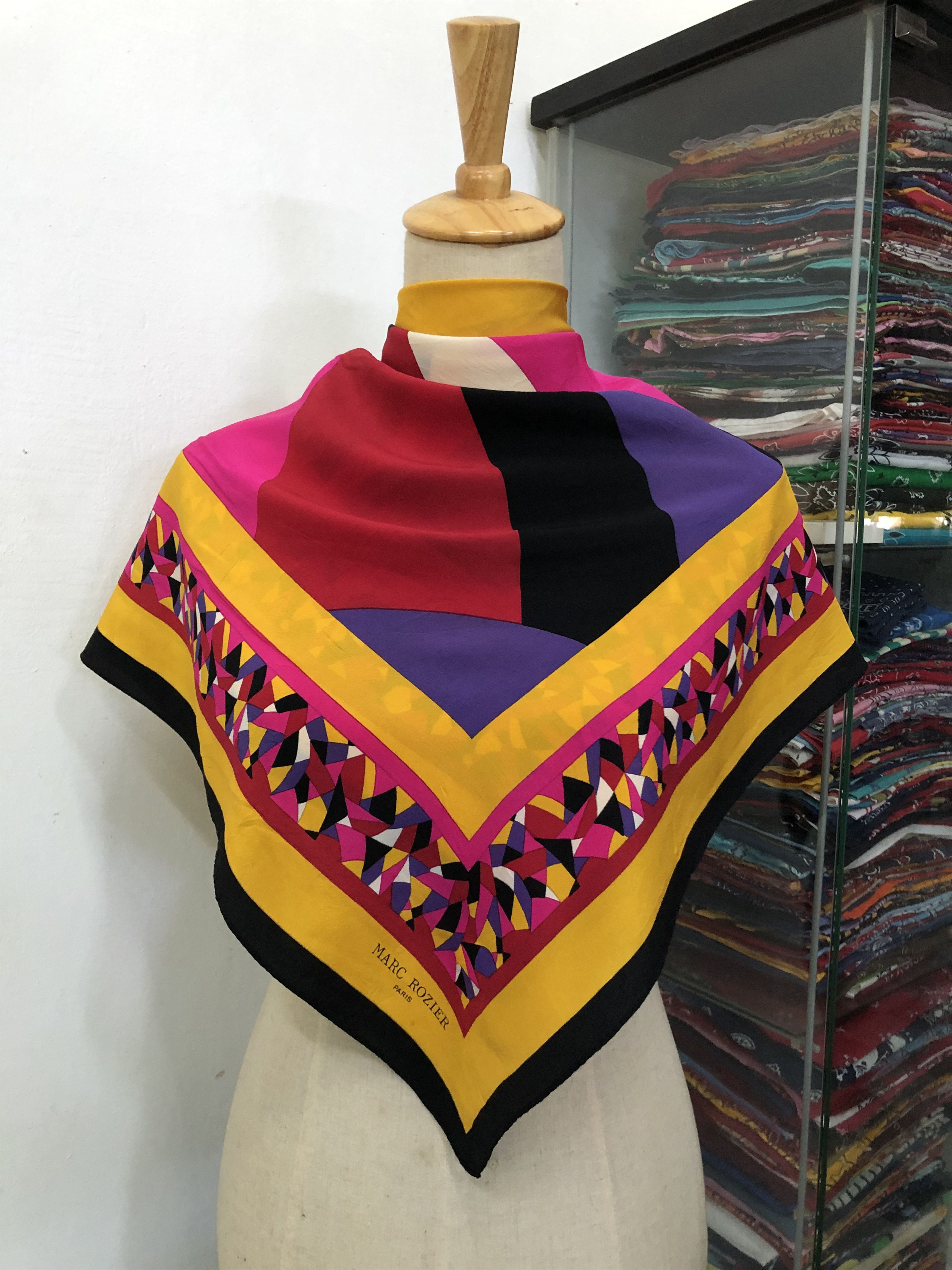 Vintage Vintage Marc Rozier Silk Scarf Size ONE SIZE - 1 Thumbnail