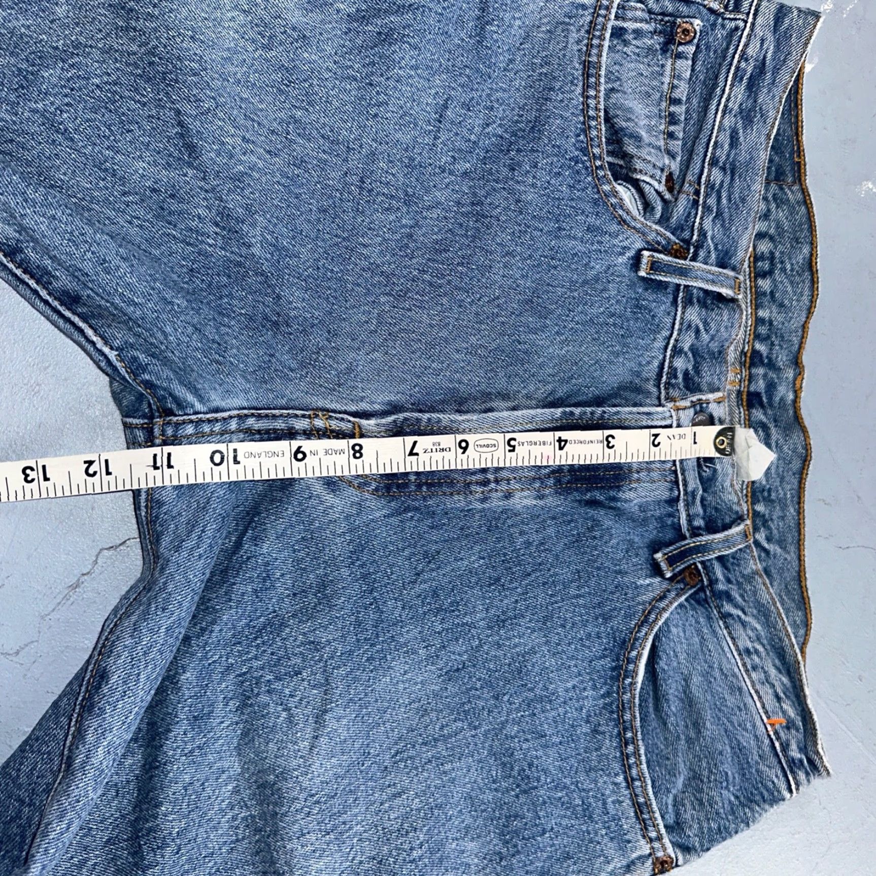 Levi's VINTAGE Levi's 501 Jeans 34x32 Blue Medium Wash 90s Straight Mens Regular Denim Cotton Button Size US 34 / EU 50 - 6 Thumbnail