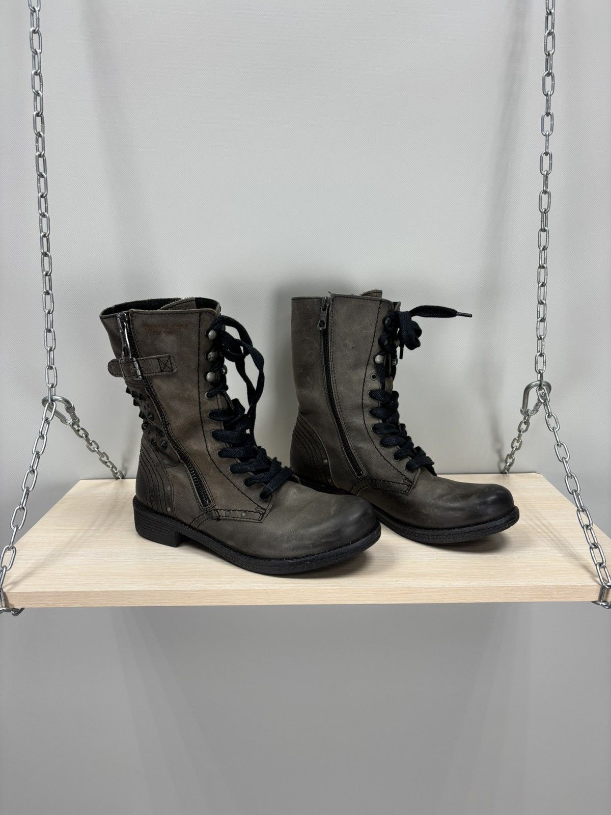Replay Womens boots Replay Size 39 Color Gray/Brown Size US 9 / IT 39 - 1 Thumbnail