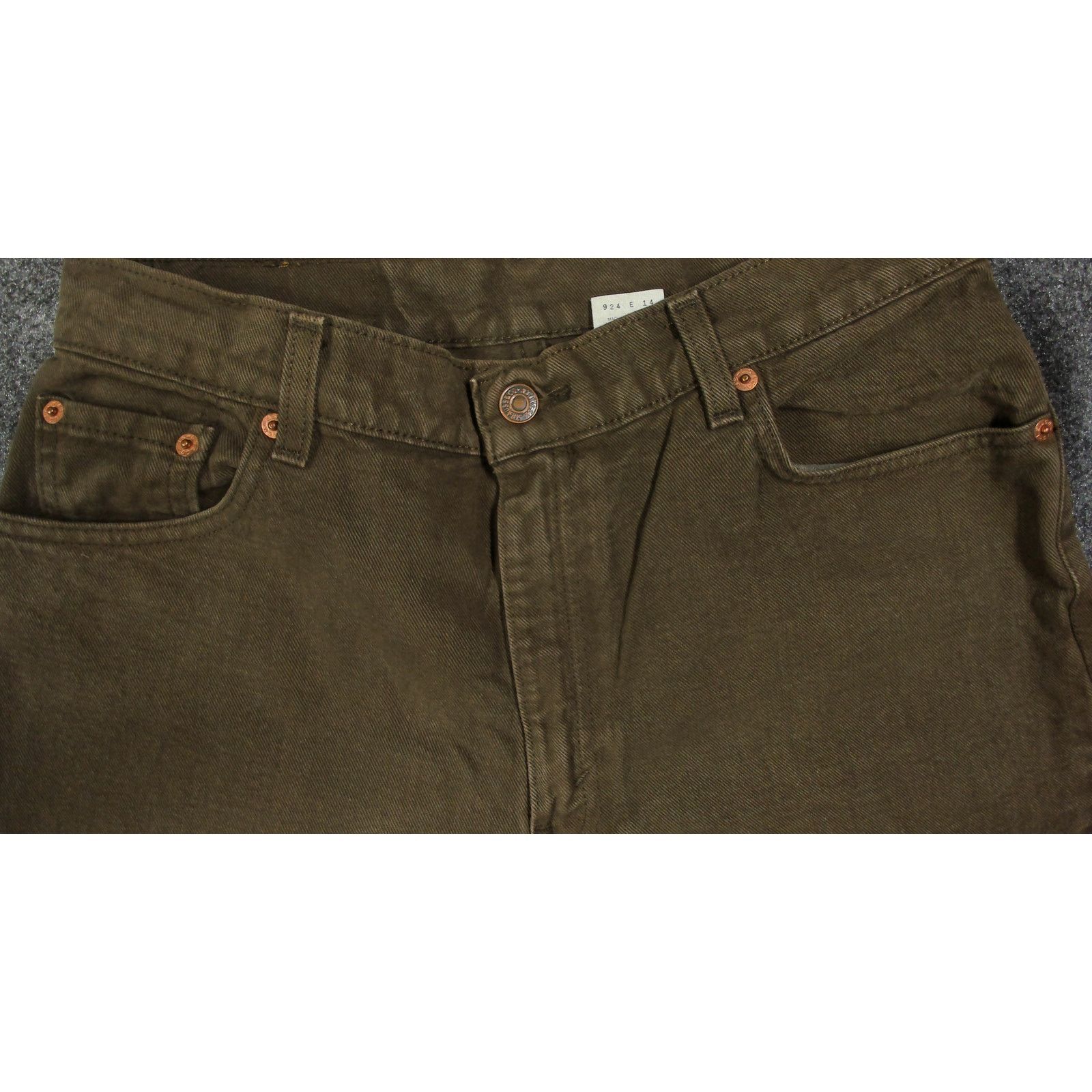 Levi's Vintage 1998 Levis 550 Custom Dyed Green 32x28 Size 34" / US 12 / IT 48 - 11 Thumbnail