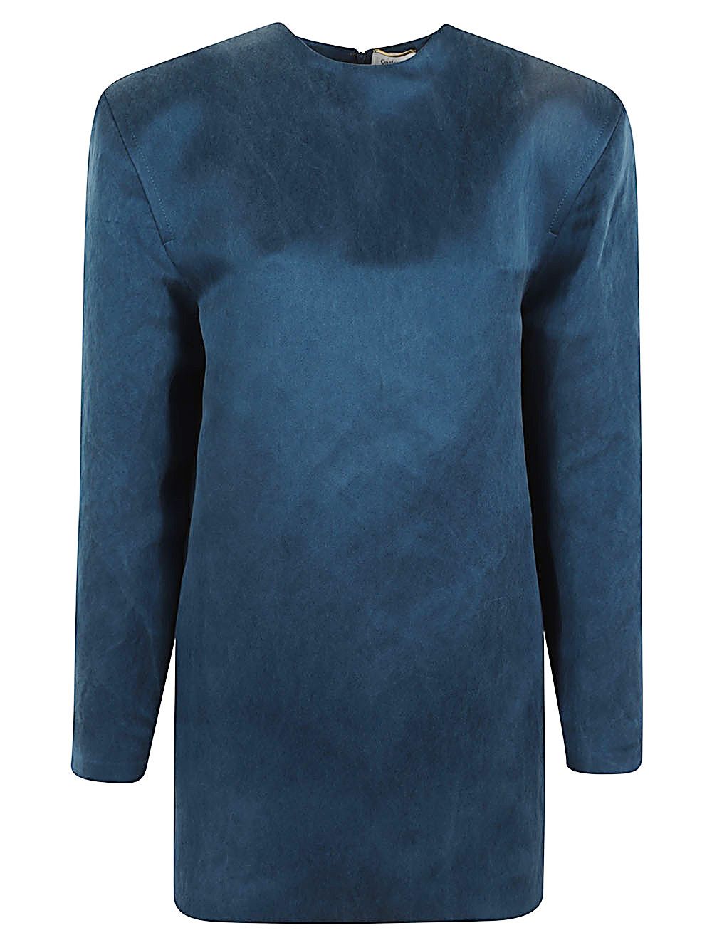 Saint Laurent Paris SATIN SILK DRESS Size XS / US 0-2 / IT 36-38 - 1 Thumbnail
