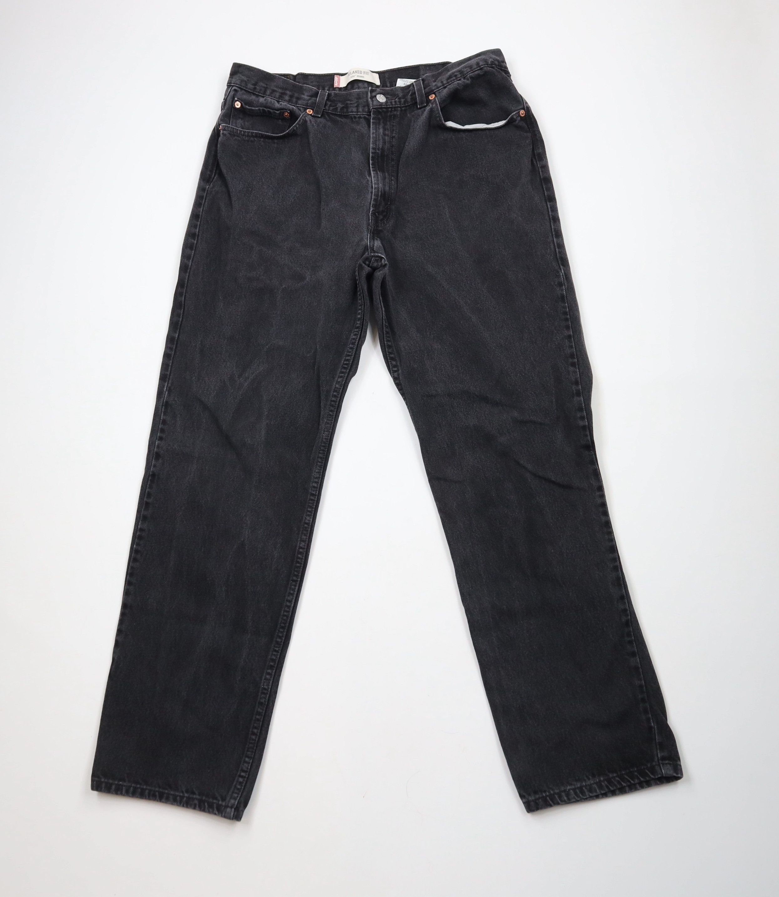 Levi's × Vintage Vintage Y2K 2004 Levis 550 Fit Denim Jeans Black Cotton Size US 38 / EU 54 - 1 Thumbnail