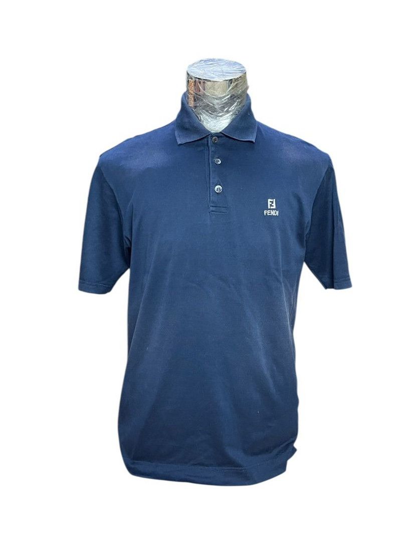 Fendi Fendi Navy Blue Polo Shirt Size US M / EU 48-50 / 2 - 1 Thumbnail