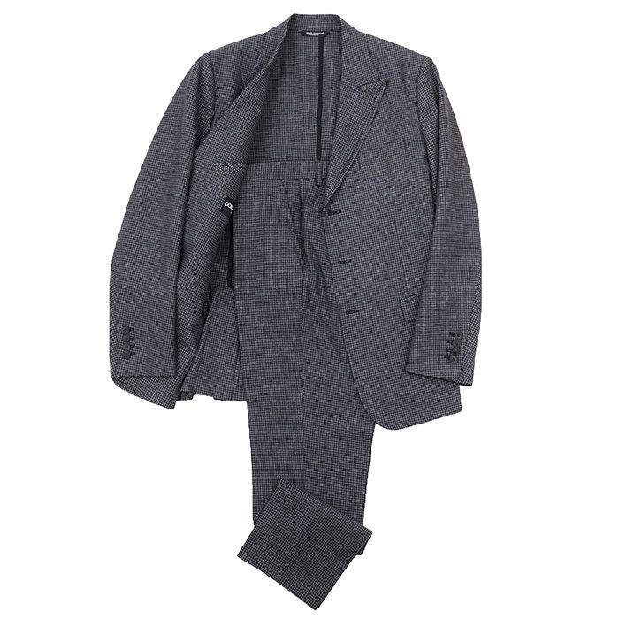 Dolce & Gabbana Dolce & Gabbana Dolce&Gabbana Linen Blend Suit Textile Suits DUTY FREE for USA Size ONE SIZE - 1 Thumbnail