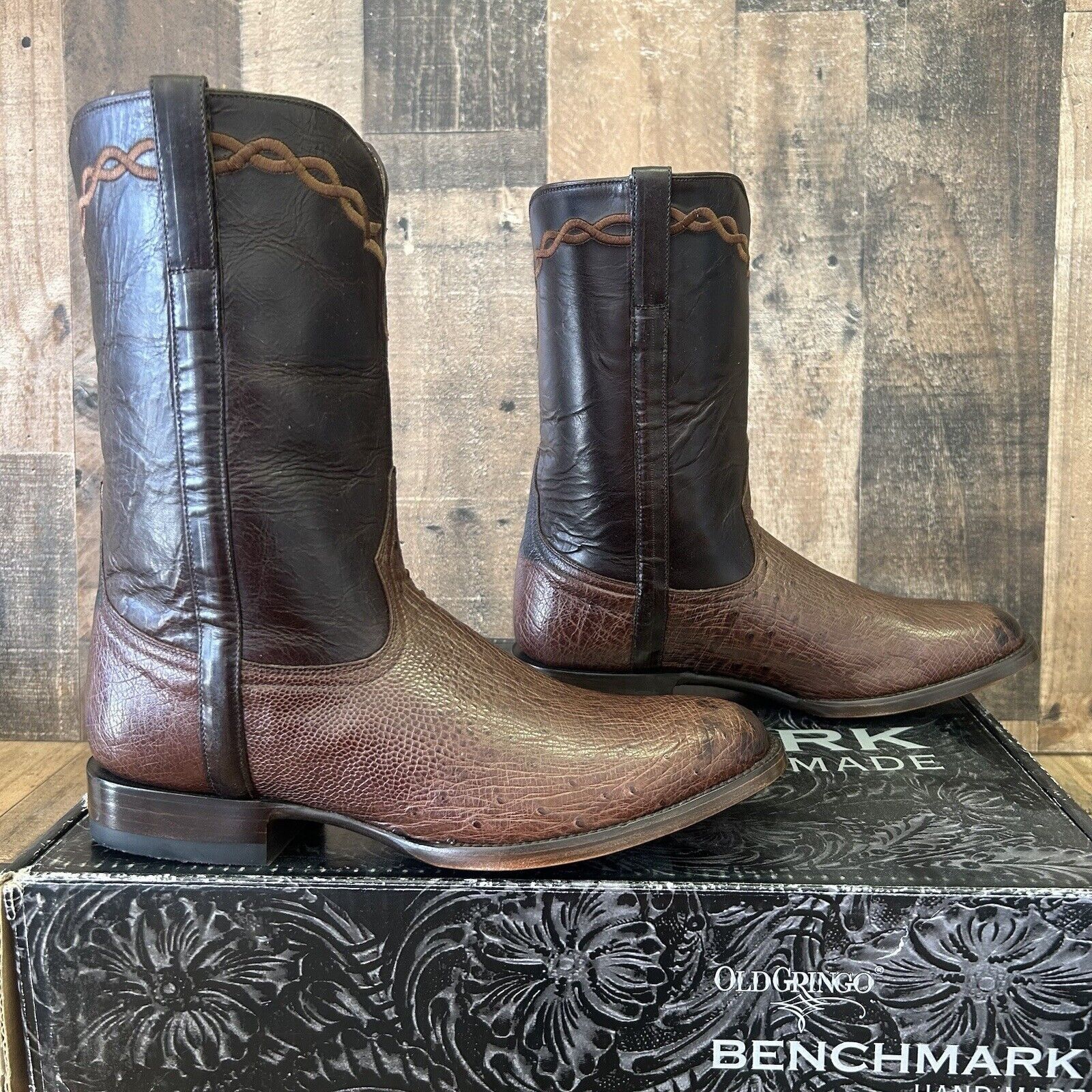 Old Gringo Old Gringo Smooth Ostrich Western Cowboy Boots Mens 9 D Size US 9 / EU 42 - 12 Thumbnail