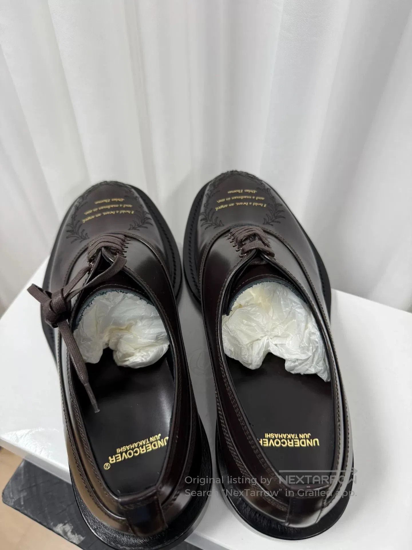 Comme des Garcons Homme Plus UNDERCOVER Poetry Derby Shoes in Size M. Size US 10 / EU 43 - 5 Thumbnail