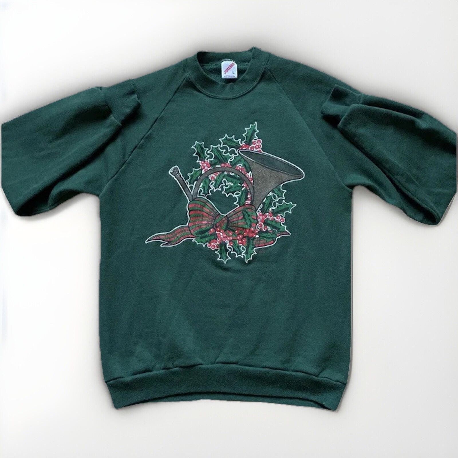 Jerzees Jerzees Pullover Sweater Womens Large Christmas Tassel Horn Size US L / EU 52-54 / 3 - 1 Thumbnail