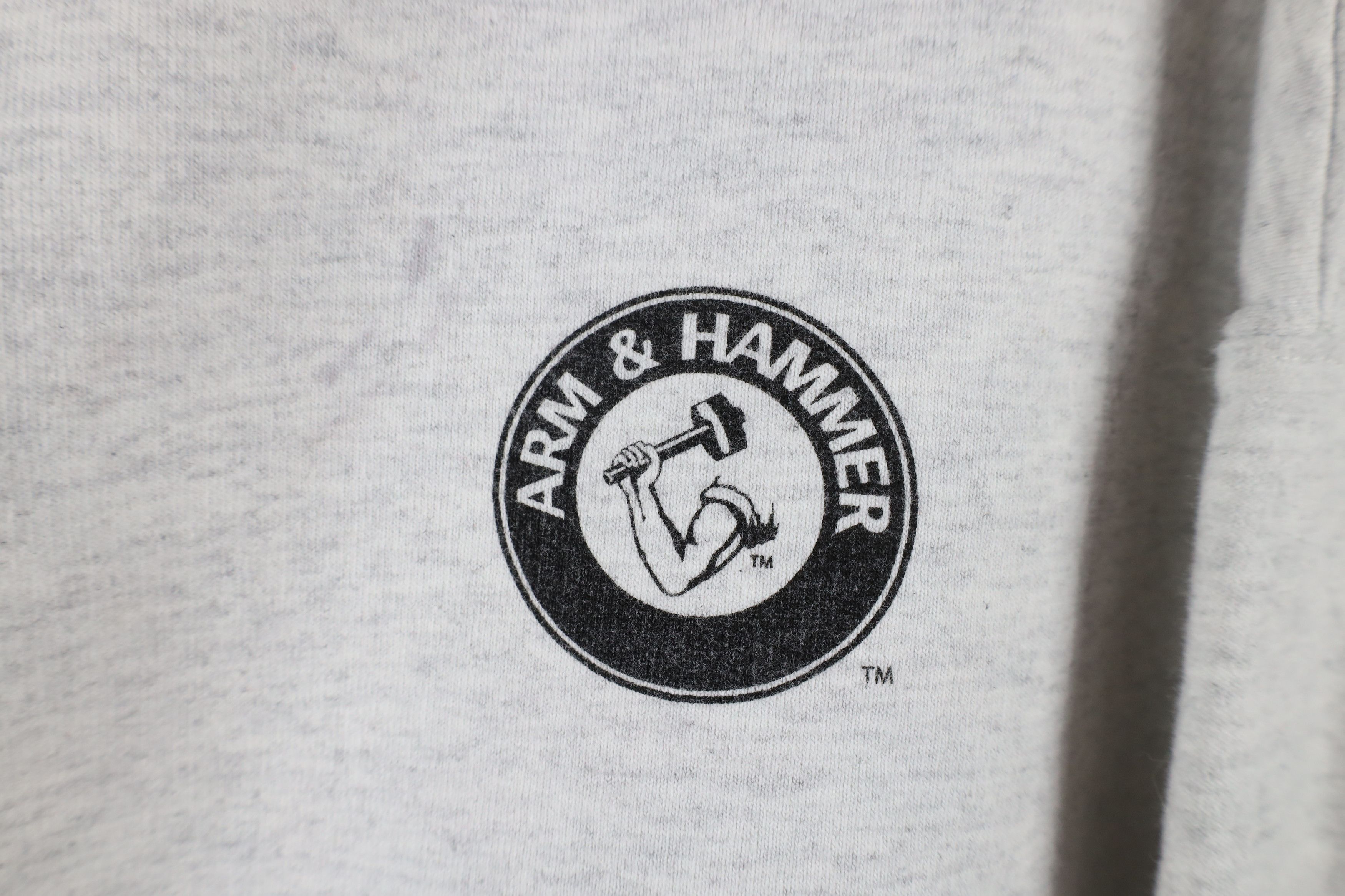 Vintage Vintage 90s Streetwear Arm & Hammer Crewneck Sweatshirt Gray Size US XL / EU 56 / 4 - 4 Thumbnail