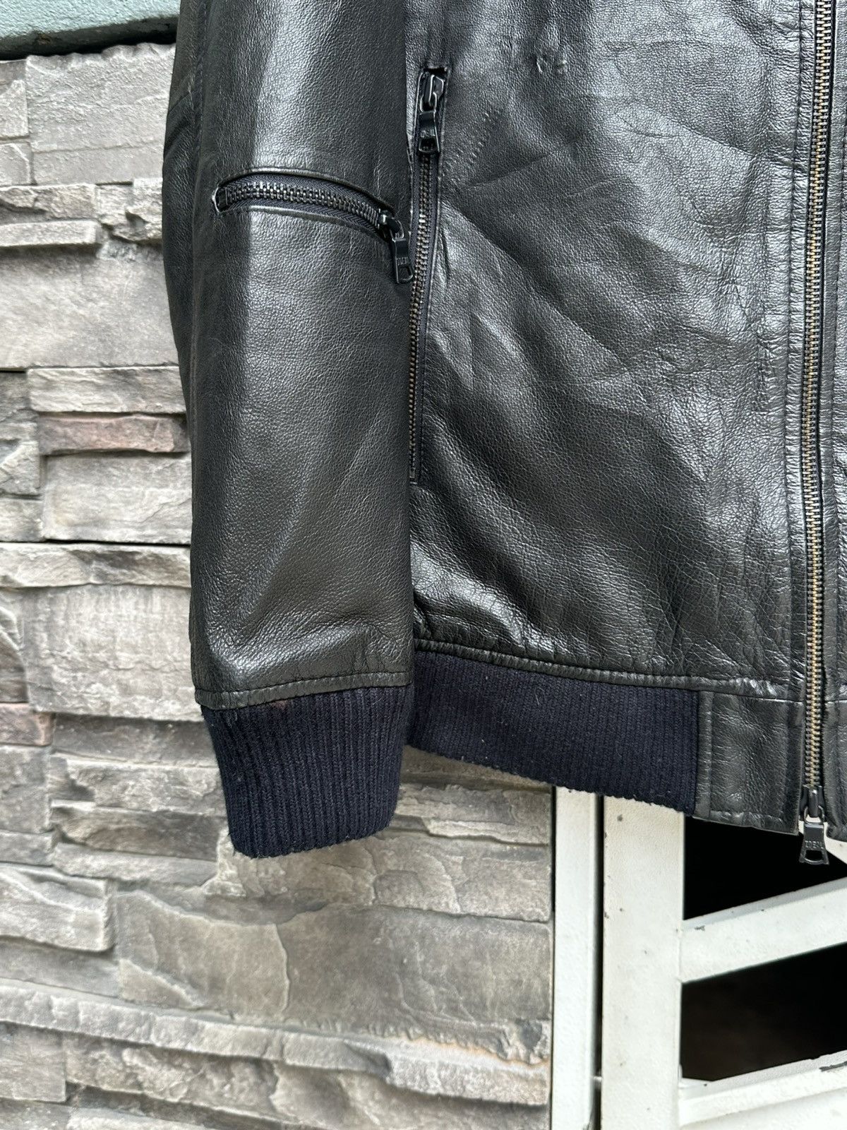 Japanese Brand Daytona Universal Freaks black leather jacket Size US L / EU 52-54 / 3 - 4 Thumbnail