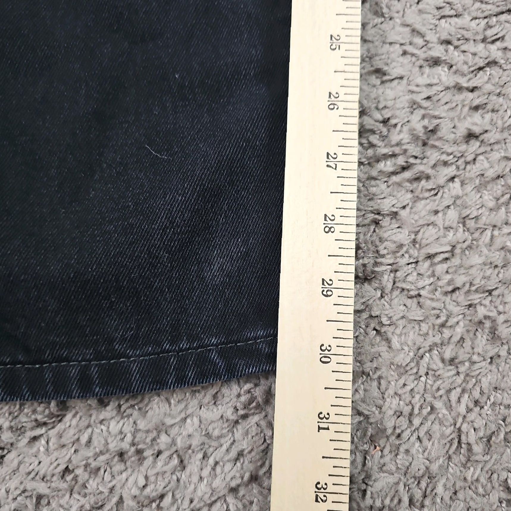 Levi's Levi's 505 Jeans Mens Regular Straight Denim Cotton 100% Black 30x31 33 Regular Fit Inseam 32 - Levi's 500 Series Size US 33 - 6 Thumbnail