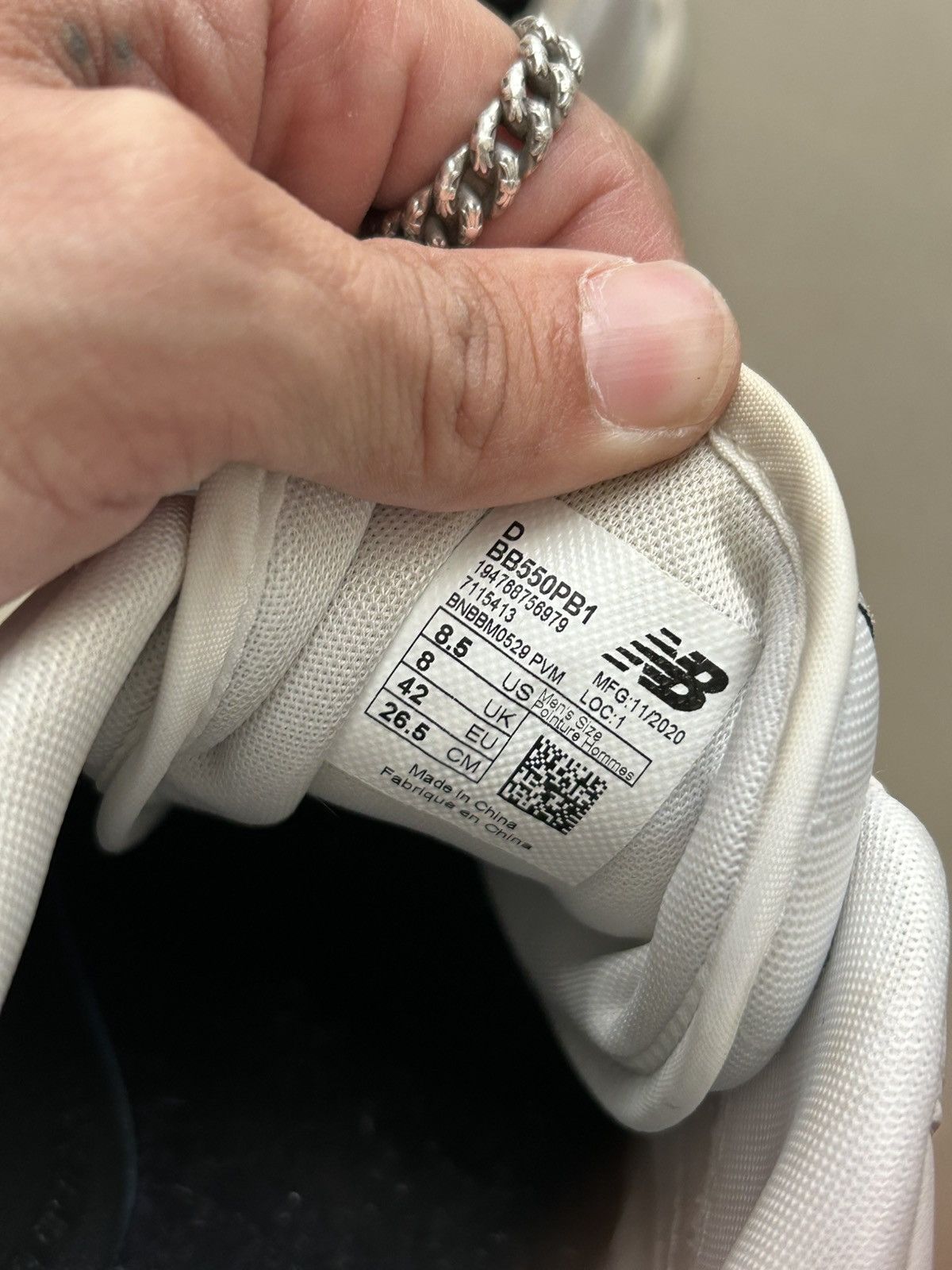 New Balance New balance 550 low white/gray Size US 8.5 / EU 41-42 - 6 Thumbnail
