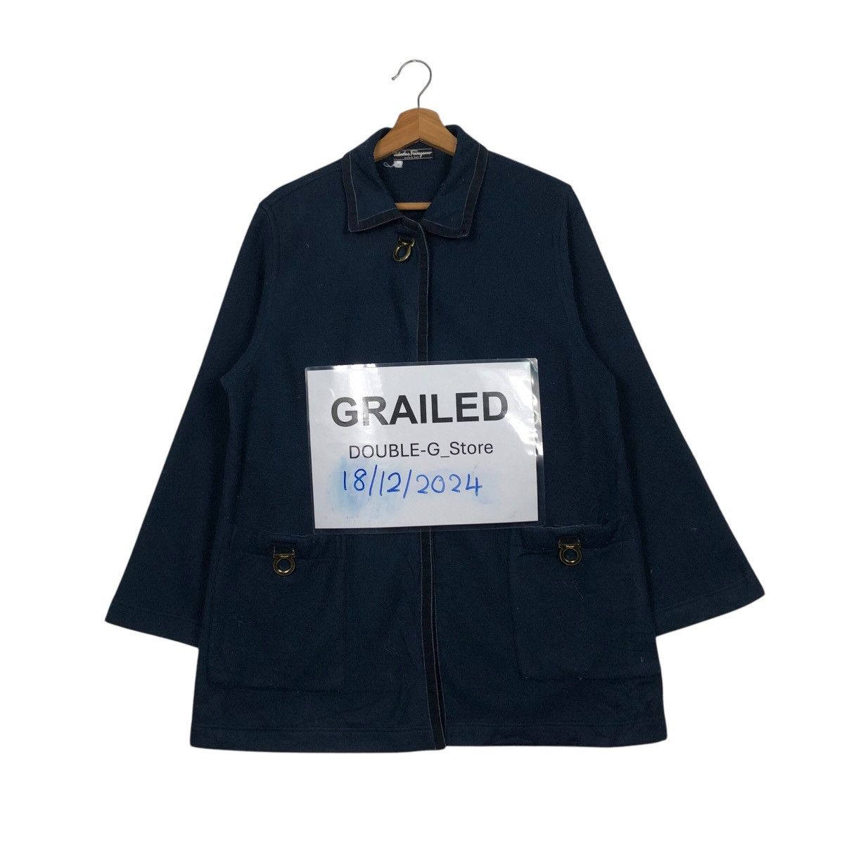 Japanese Brand 📌Vintage Salvatore Ferragamo Made in Italy Jacket Coats Size US M / EU 48-50 / 2 - 1 Thumbnail
