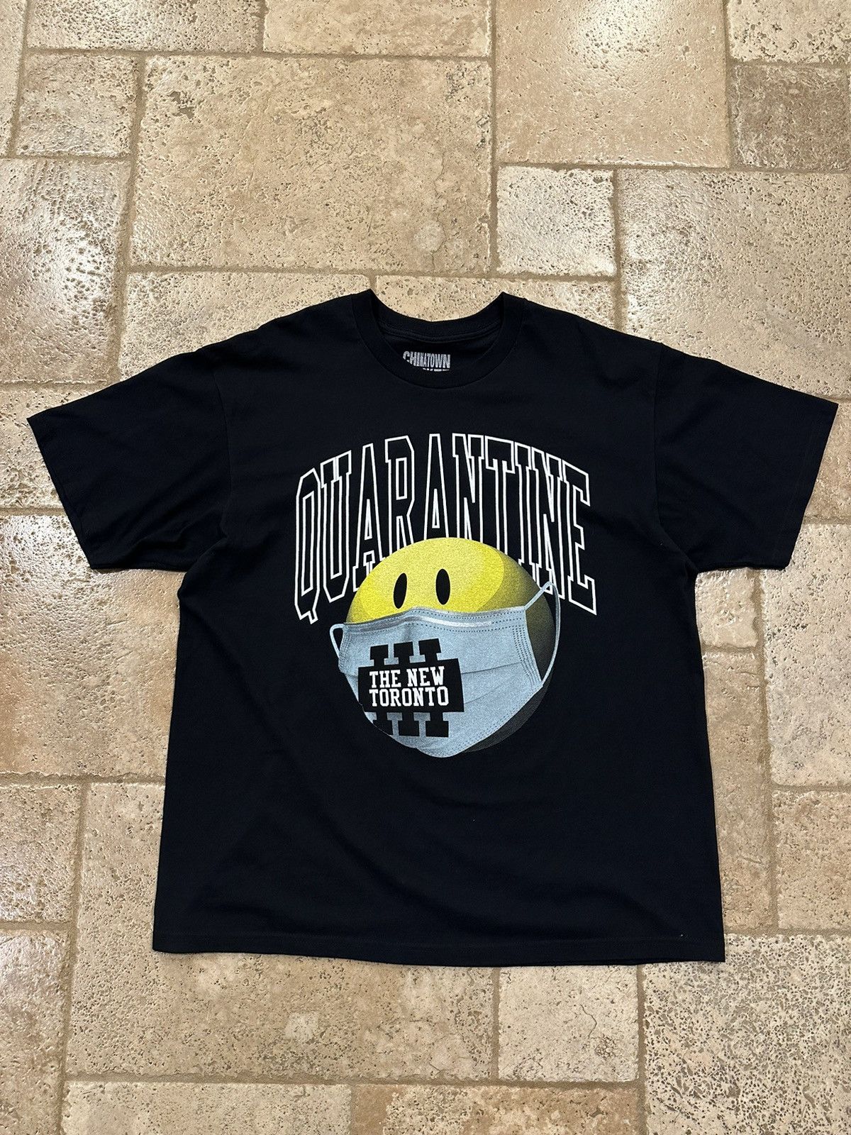 image of China Town Market X Tory Lanez Quarantine Toronto T-Shirt in Black, Men's (Size XL)