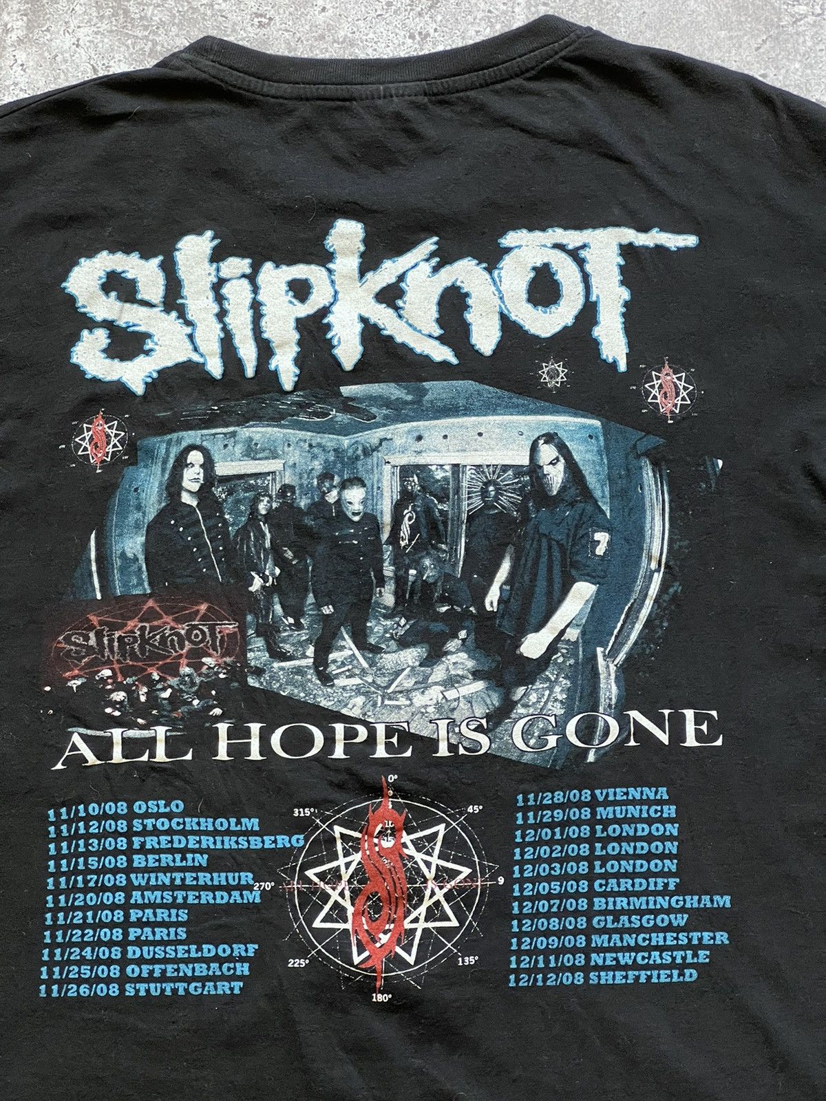 Band Tees × Slipknot × Vintage Vintage 2008 Slipknot All Hope Is Gone Tour Metal T-shirt Size US L / EU 52-54 / 3 - 11 Thumbnail