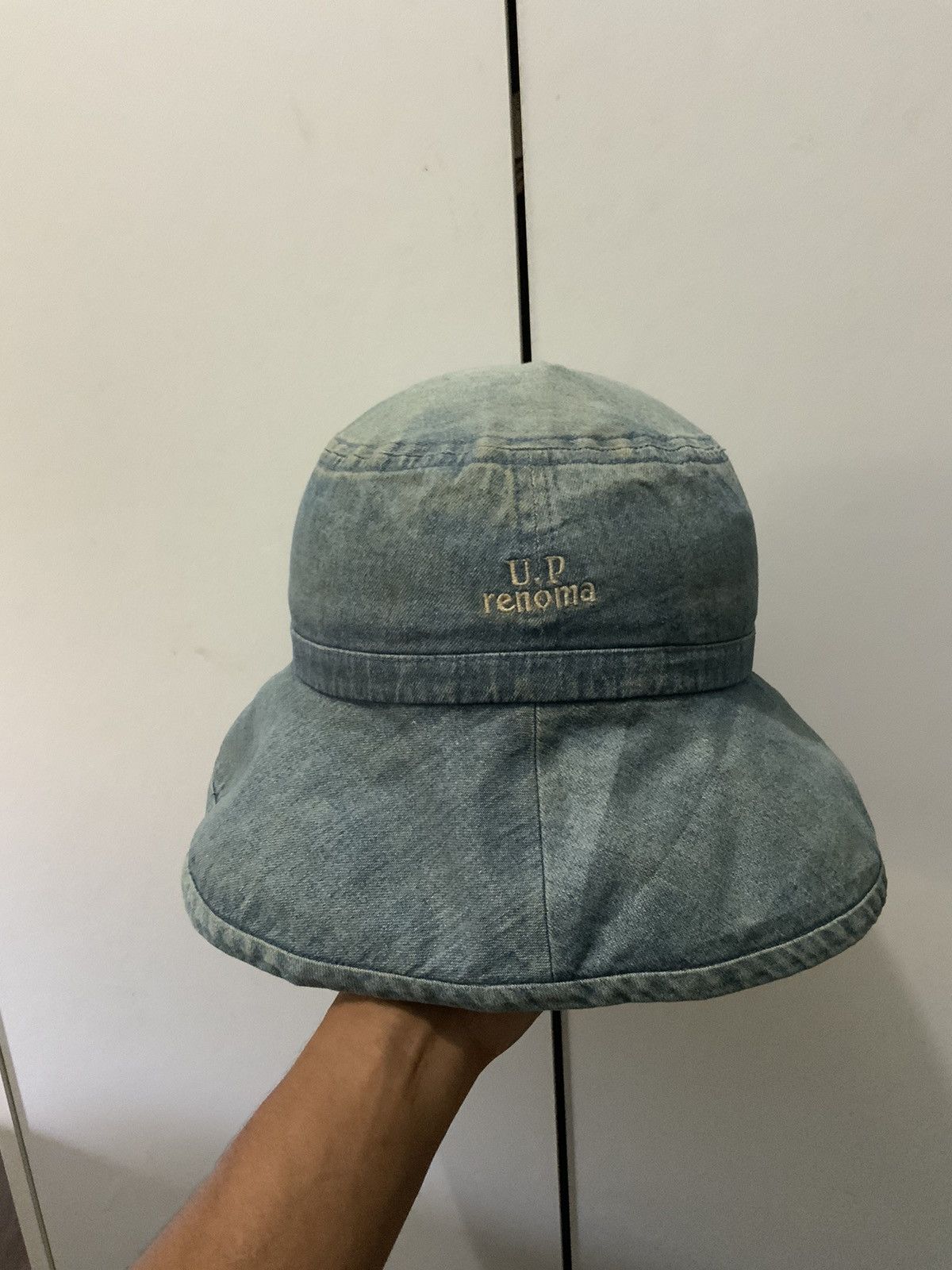 If Six Was Nine UP Renoma Fade Rusty Denim Bucket Hat Size ONE SIZE - 5 Thumbnail