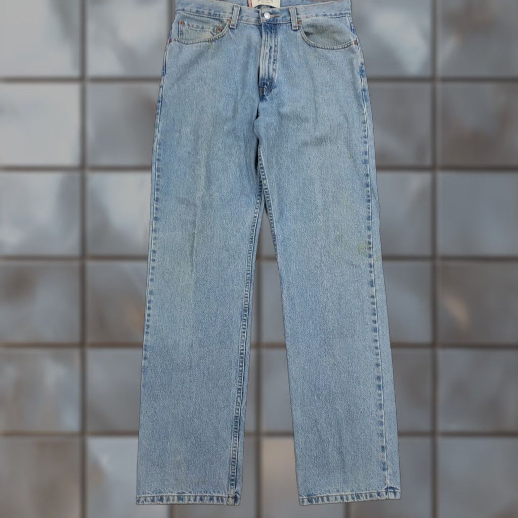Levi's Levi's 505 Jeans Men 34x34 Blue Denim Vintage Y2K 5-Pocket Regular Fit Straight USA Rocker American Size US 34 / EU 50 - 1 Thumbnail