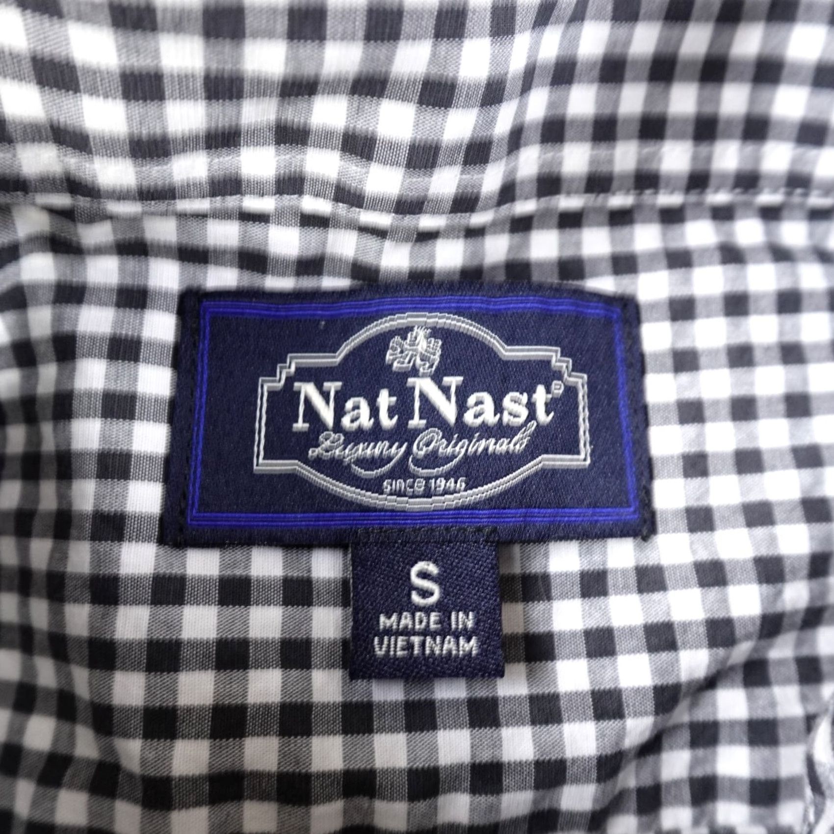 Nat Nast Nat Nast Shirt Mens S Black White Gingham Long Sleeve Button Up Casual Preppy Size US S / EU 44-46 / 1 - 4 Thumbnail