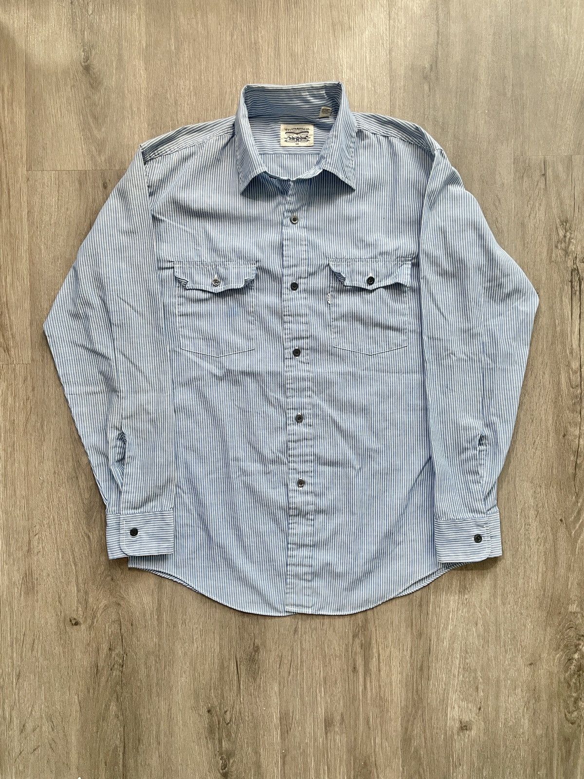 Levi's Vintage Clothing Vintage Levi’s “Striped Button-up” Long Sleeve Shirt (Sz. M) Size US M / EU 48-50 / 2 - 1 Thumbnail