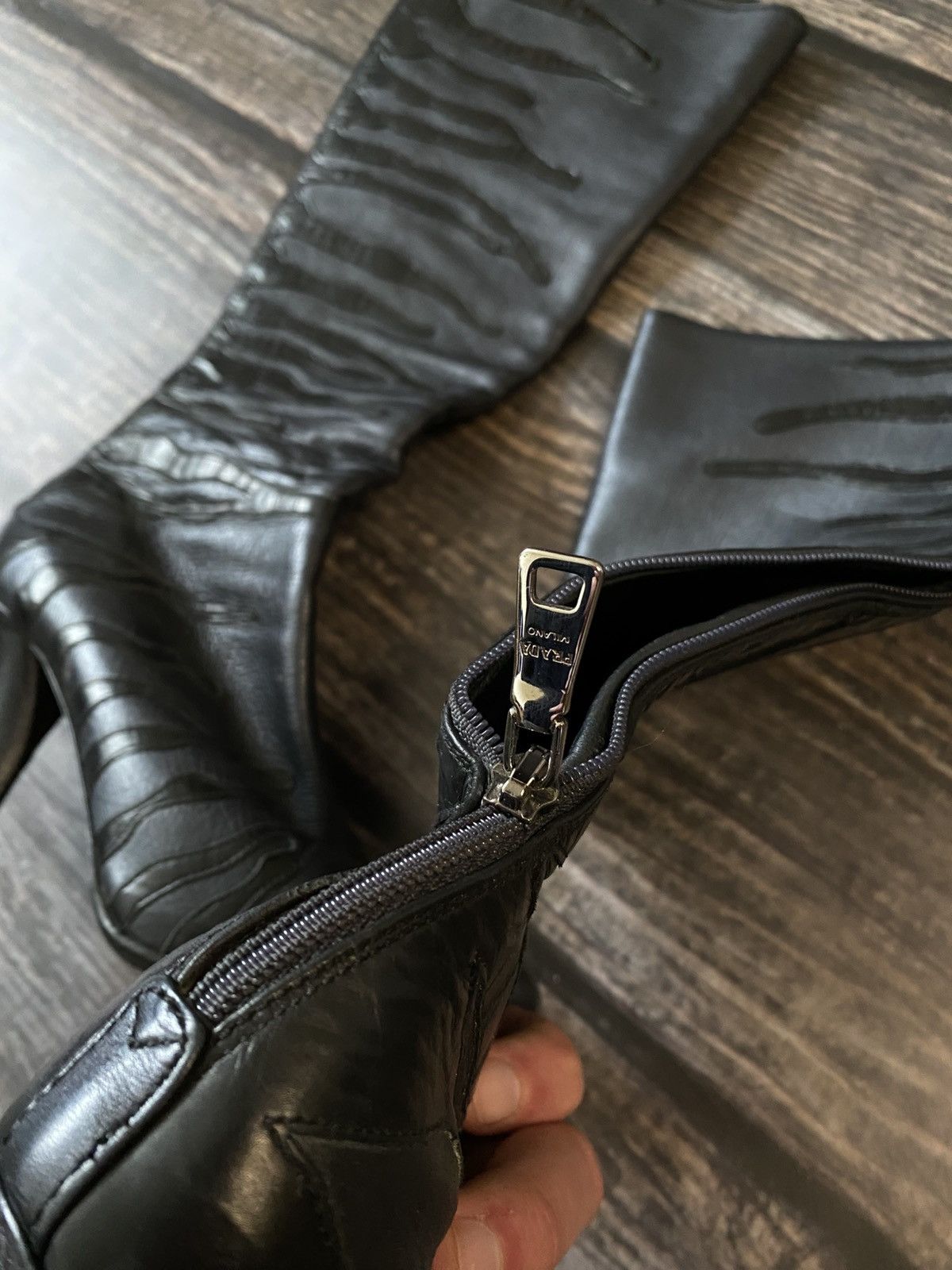 Prada Prada Gothic Avant Garde Leather Heels Size US 6 / IT 36 - 4 Thumbnail