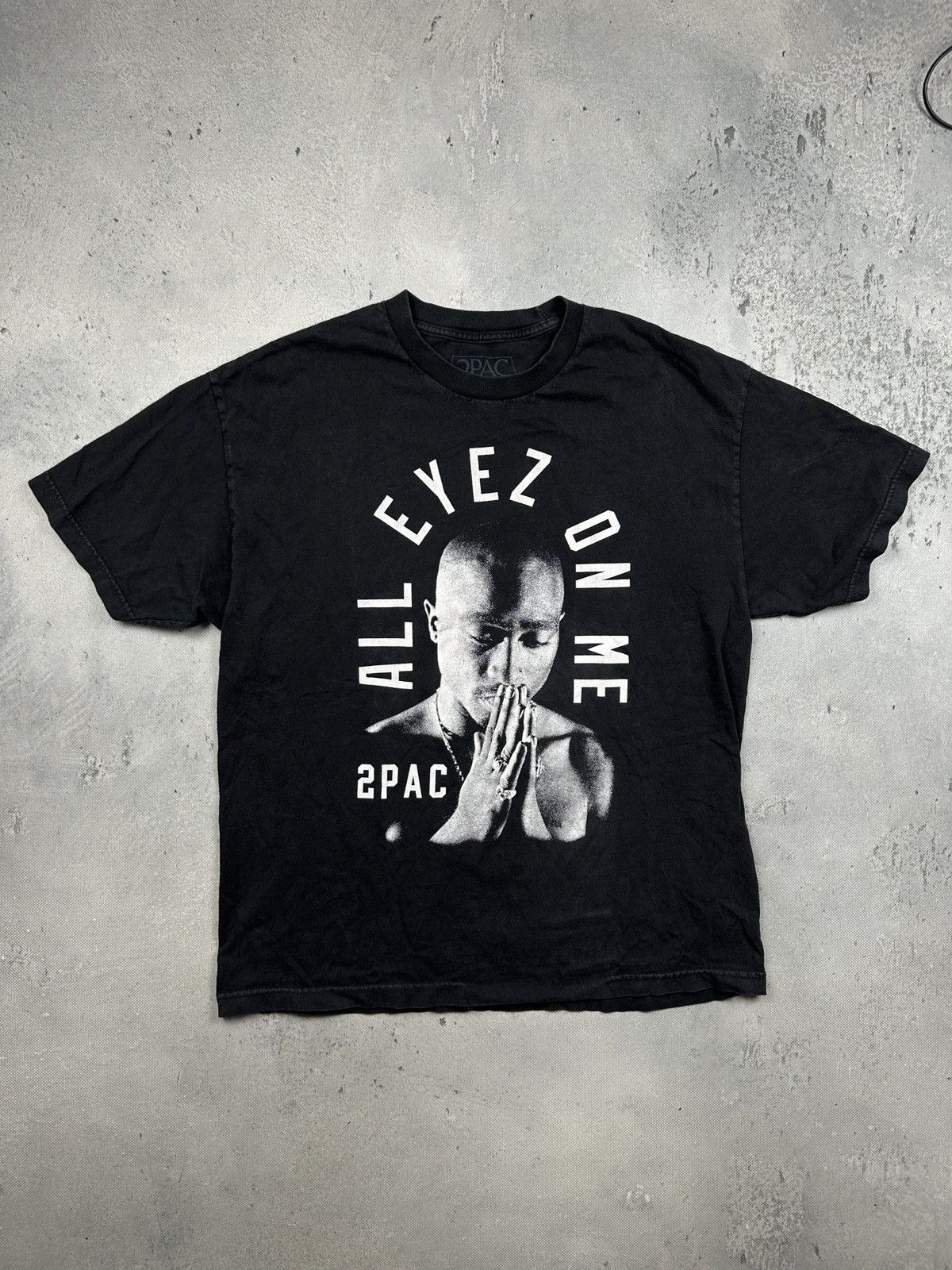 Band Tees 2Pac All Eyez On Me Graphic T Shirt Black Hip Hop Y2K Rap Size US XL / EU 56 / 4 - 1 Thumbnail