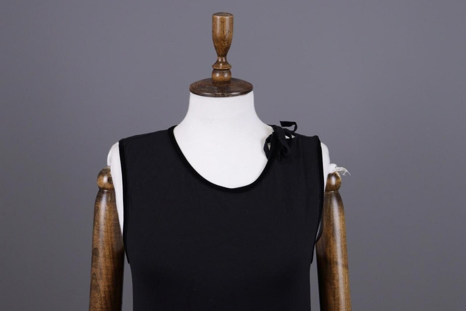 Wolford Wolford Black Sleeveless Bodycon Tank Top Shirt Size L Size L / US 10 / IT 46 - 2 Thumbnail