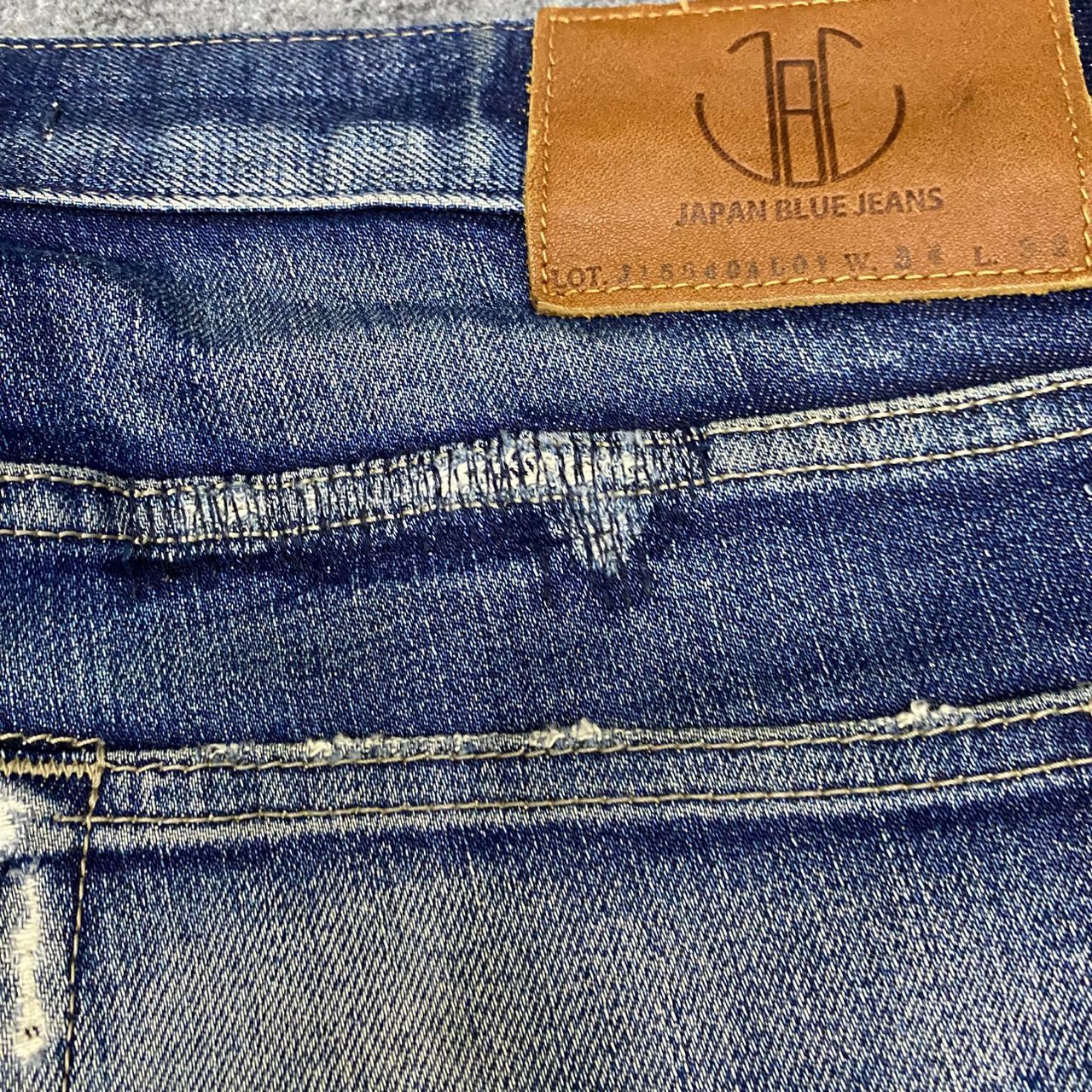 Japan Blue Jeans 💥Best Offer💥Vintage Japan Blue Jeans Distressed Denim Size US 34 / EU 50 - 18 Thumbnail