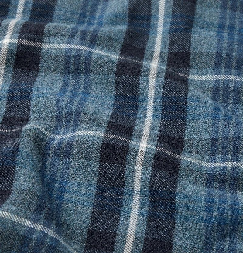 A.P.C. Surchemise Trek Wool Flannel Overshirt Blue Plaid Size US M / EU 48-50 / 2 - 6 Thumbnail
