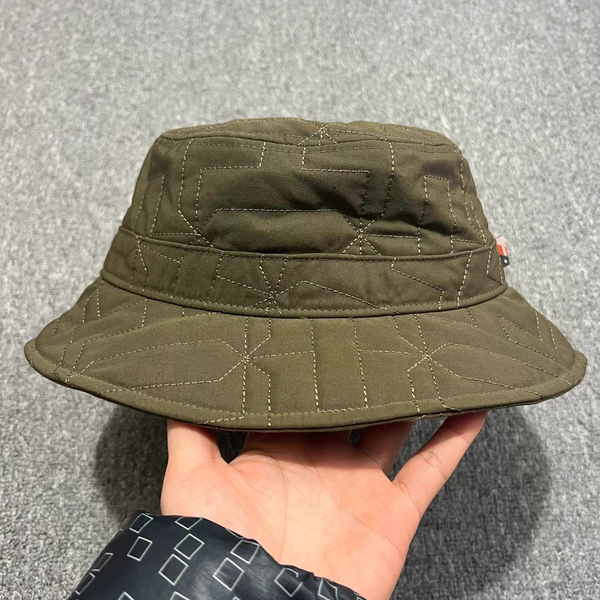 Honor the Gift HonorTheGift Quilted Single-Line Embroidered Bucket Hat Q7 Size ONE SIZE - 2 Thumbnail