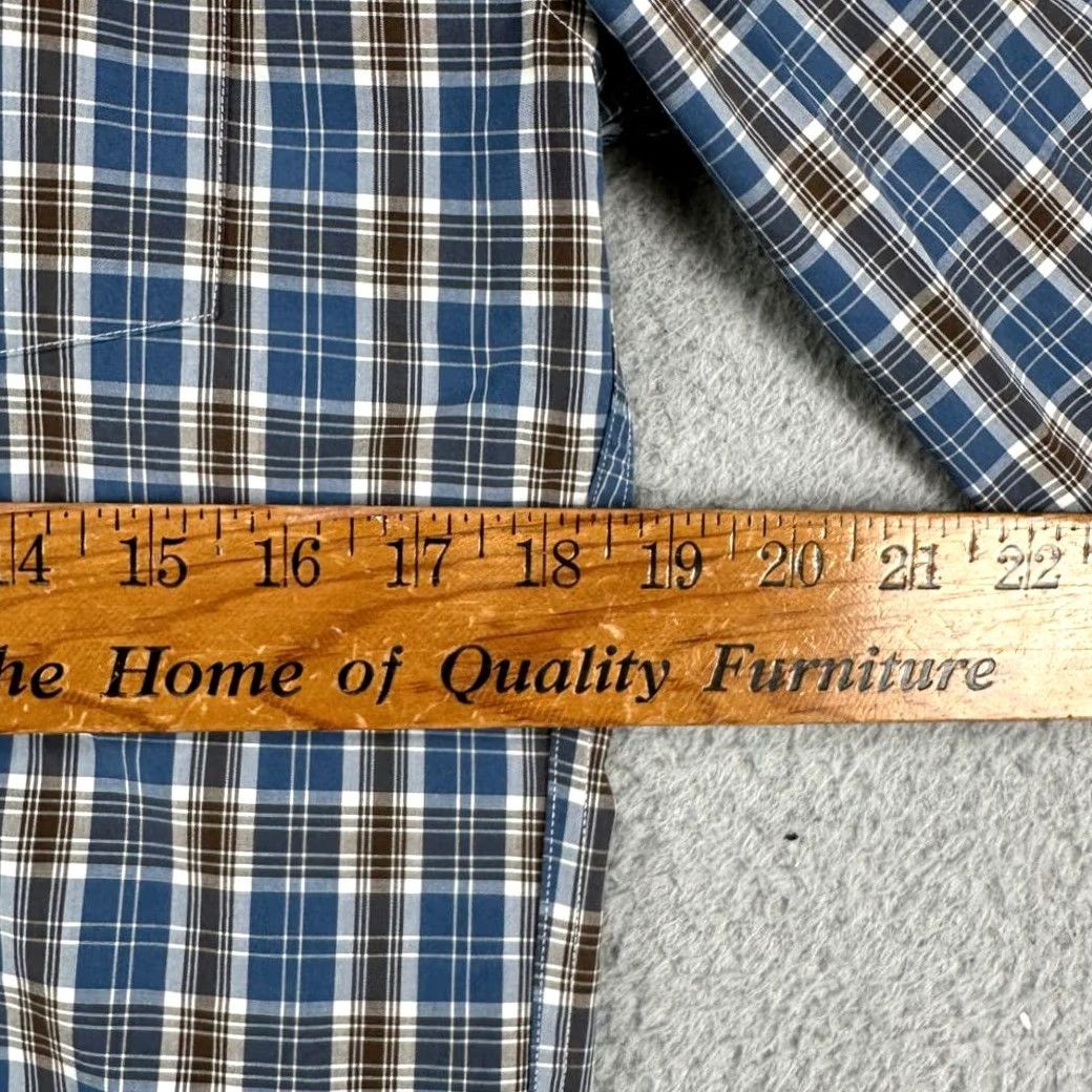 Brooks Brothers VINTAGE Brooks Brothers Shirt Mens Small Red Fleece Blue Plaid Button Down Pocket Size US S / EU 44-46 / 1 - 7 Thumbnail