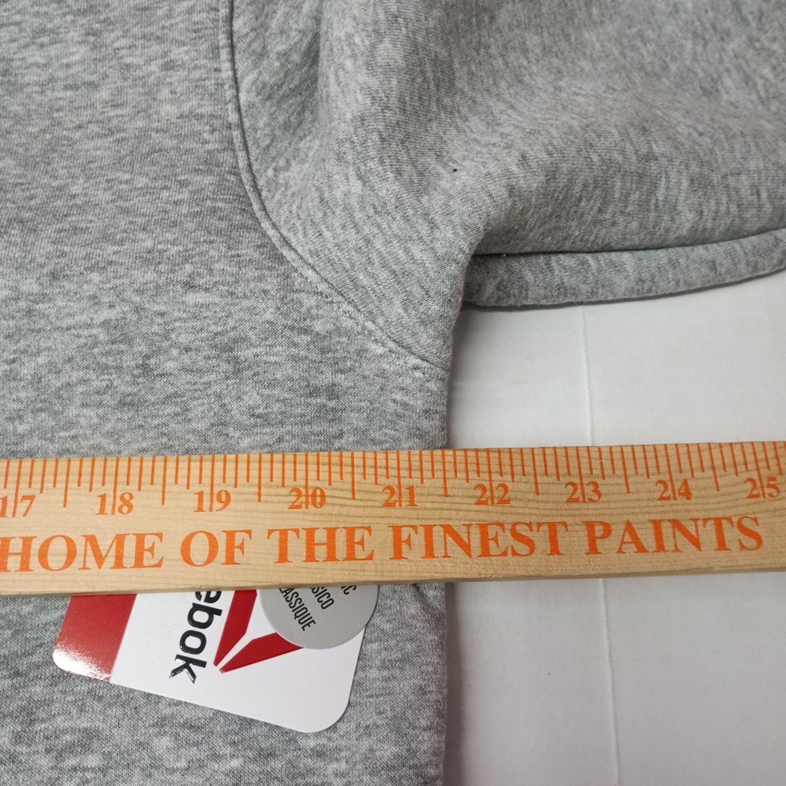Reebok Reebok Delta Logo Hoodie Men's Size M Heather Gray Pocket Size US M / EU 48-50 / 2 - 6 Thumbnail