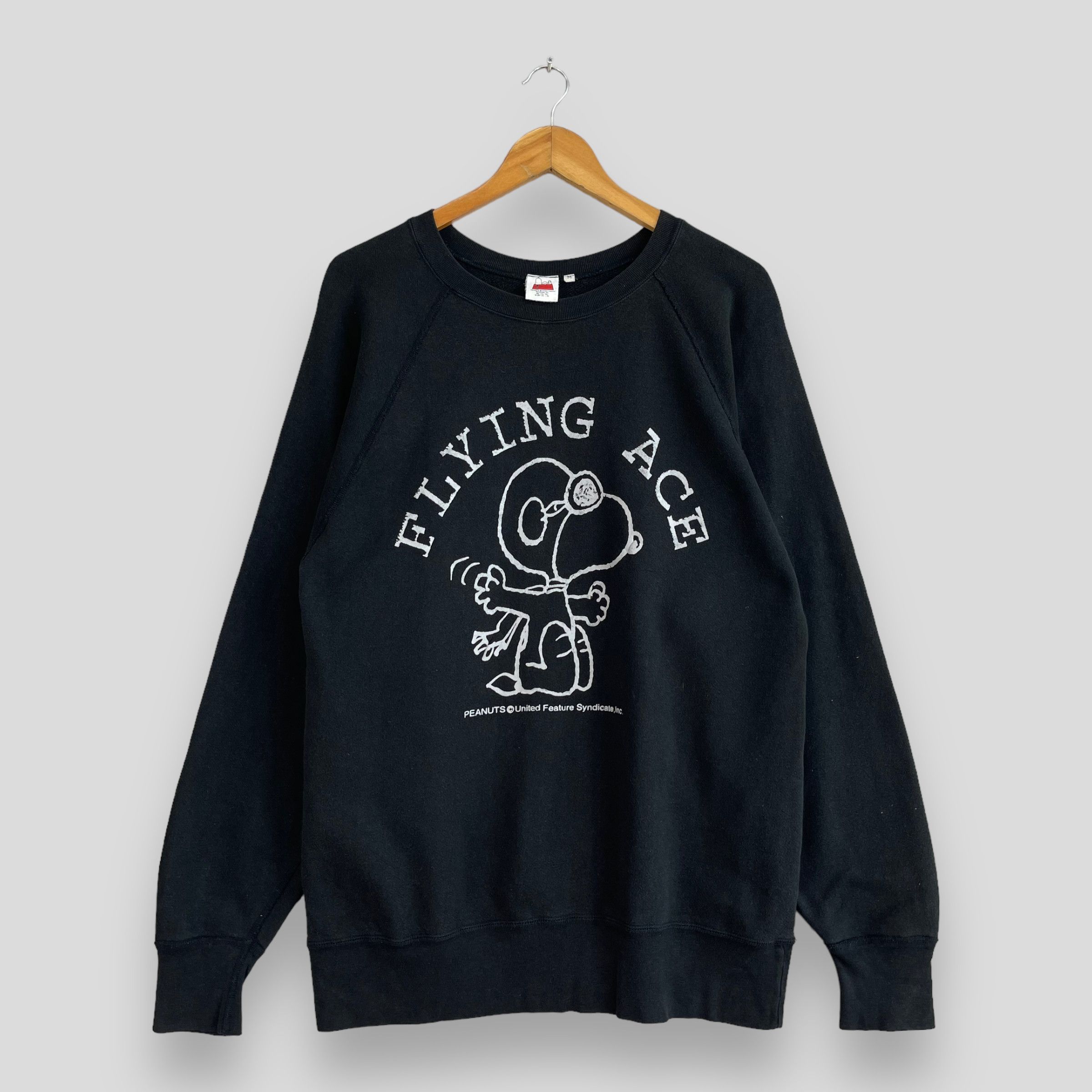 Vintage SNOOPY Flying Ace Cartoon Crewneck Sweatshirt