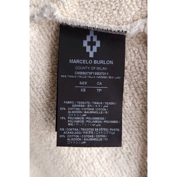 Marcelo Burlon Marcelo Burlon County of Milan Logo Over Hoodie Size XS Men Size US XS / EU 42 / 0 - 14 Thumbnail