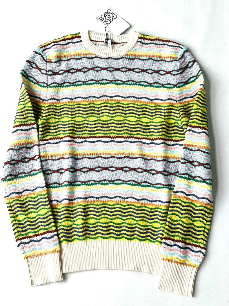 Loewe Loewe Colorful Striped Knit Sweater - dmc Size US L / EU 52-54 / 3 - 1 Thumbnail