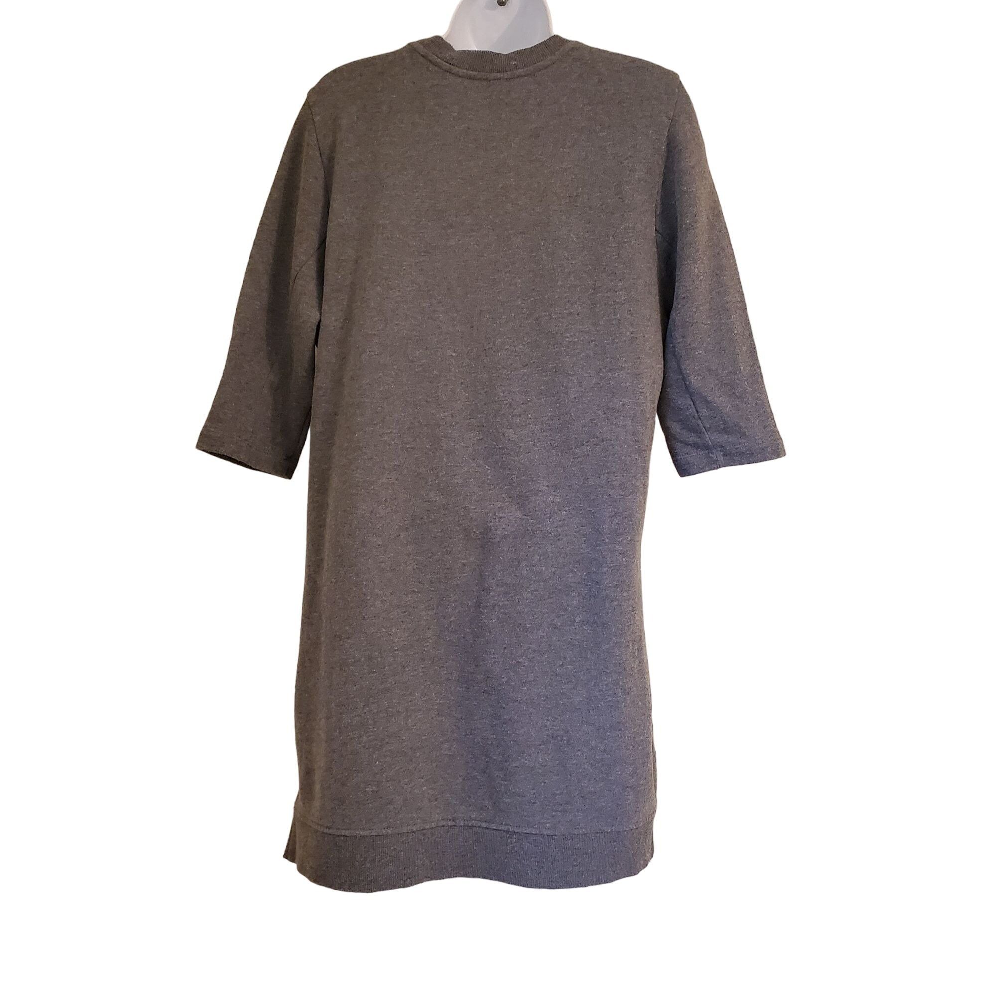 Fabletics Fabletics M Sweatshirt Dress Gray Athleisure Pockets Mini Pu Size M / US 6-8 / IT 42-44 - 3 Thumbnail