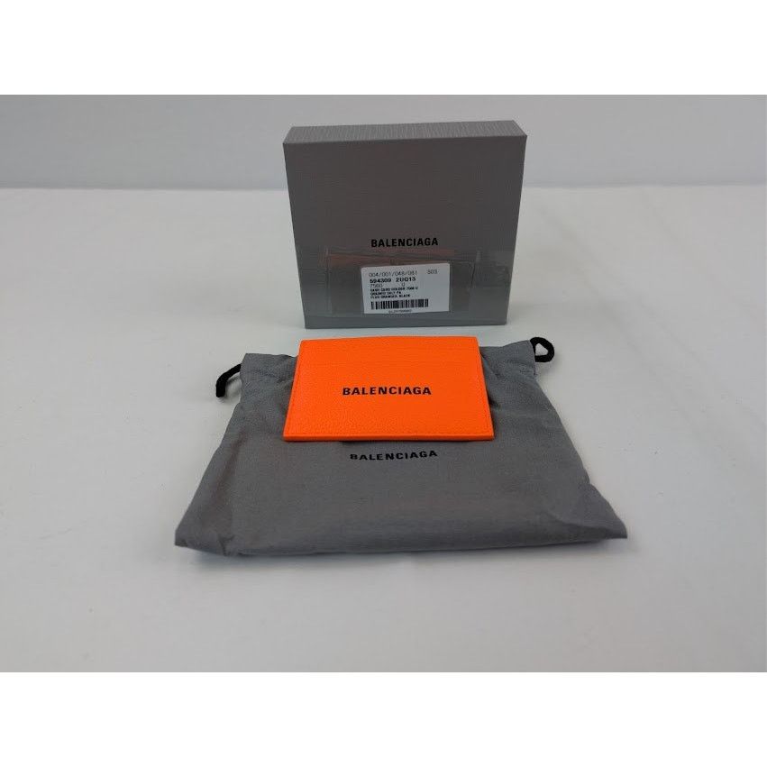 Balenciaga o1rshd1 Q:3 / Size:OS / Cash Card Holder Fluo Orange / Black Size ONE SIZE - 9 Thumbnail