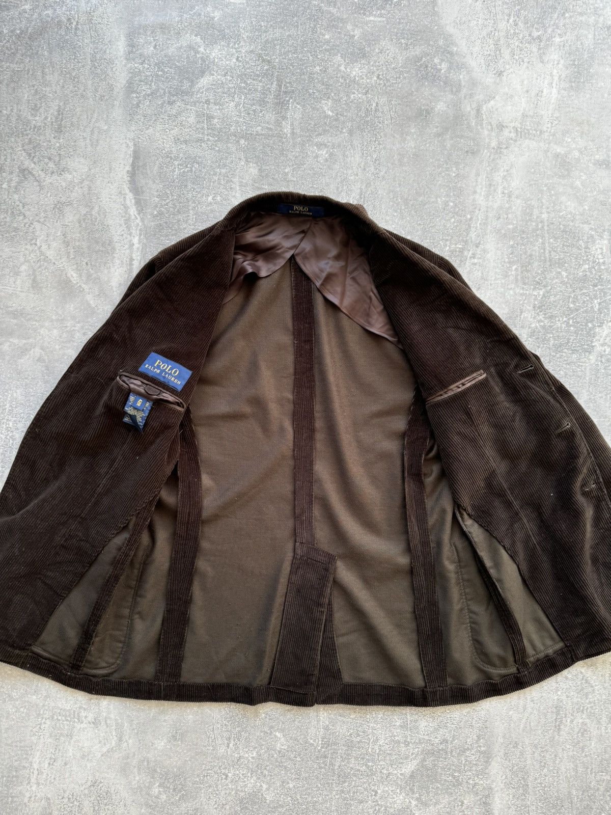 Polo Ralph Lauren Vintage Polo Ralph Lauren Velvet Brown Blazer Suit Jacket Size 42R - 6 Thumbnail