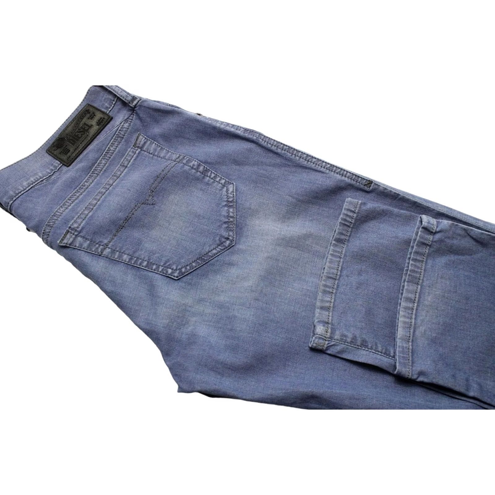 Diesel DIESEL Getlegg Slim-Skinny 0660C Stretch Jeans Women's W30/L32 Whiskers Zip Jeans Size 30" / US 8 / IT 44 - 7 Thumbnail