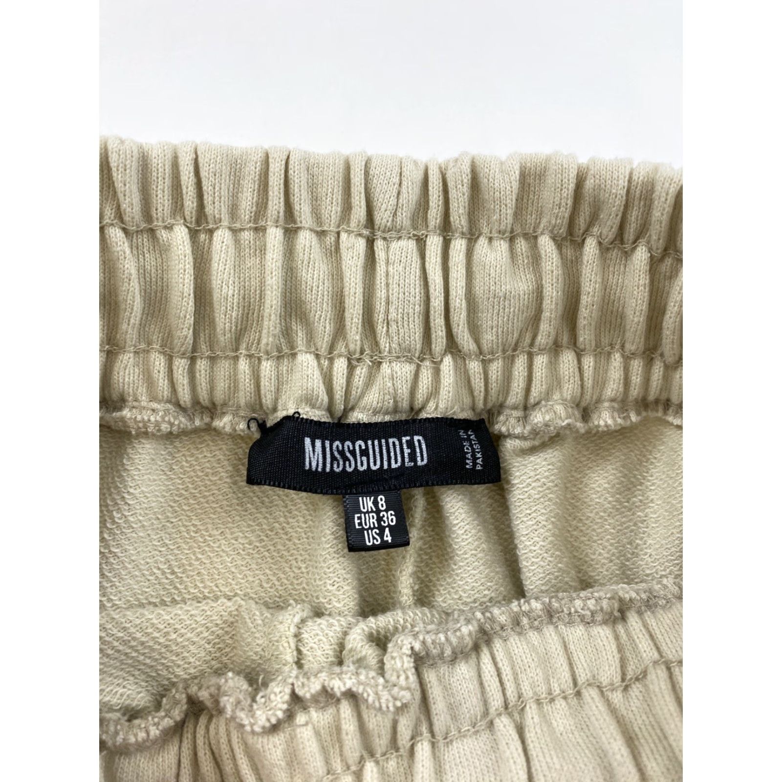 Missguided Missguided Sweatshorts Women’s 4 Beige Athletic Shorts Activewear Gym Lounge Womens Size 27" / US 4 / IT 40 - 3 Thumbnail