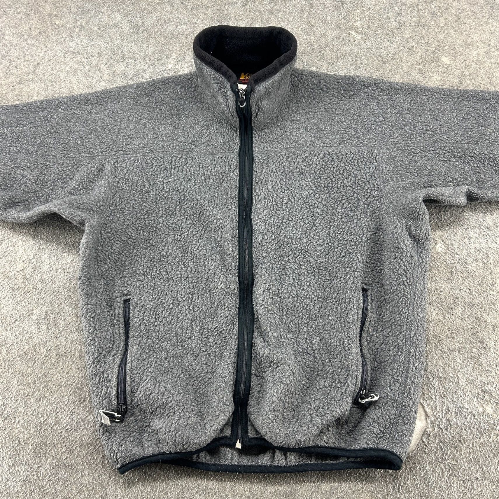 Vintage VINTAGE REI Jacket Mens M Grey Fleece Mock Full Zip Polartec Talon 80s Size US M / EU 48-50 / 2 - 4 Thumbnail