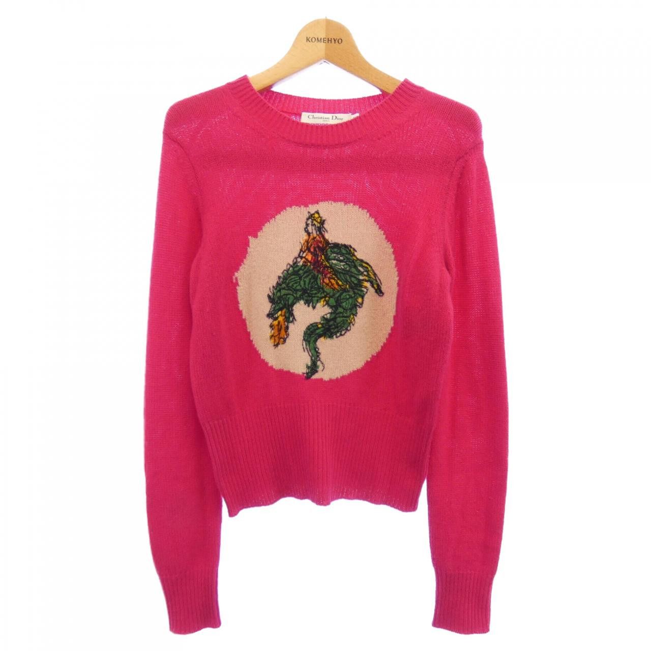 Dior Dior Christian Dior Cashmere Knit Textile Tops 144S45AM053 DUTY FREE for USA Size ONE SIZE - 1 Thumbnail